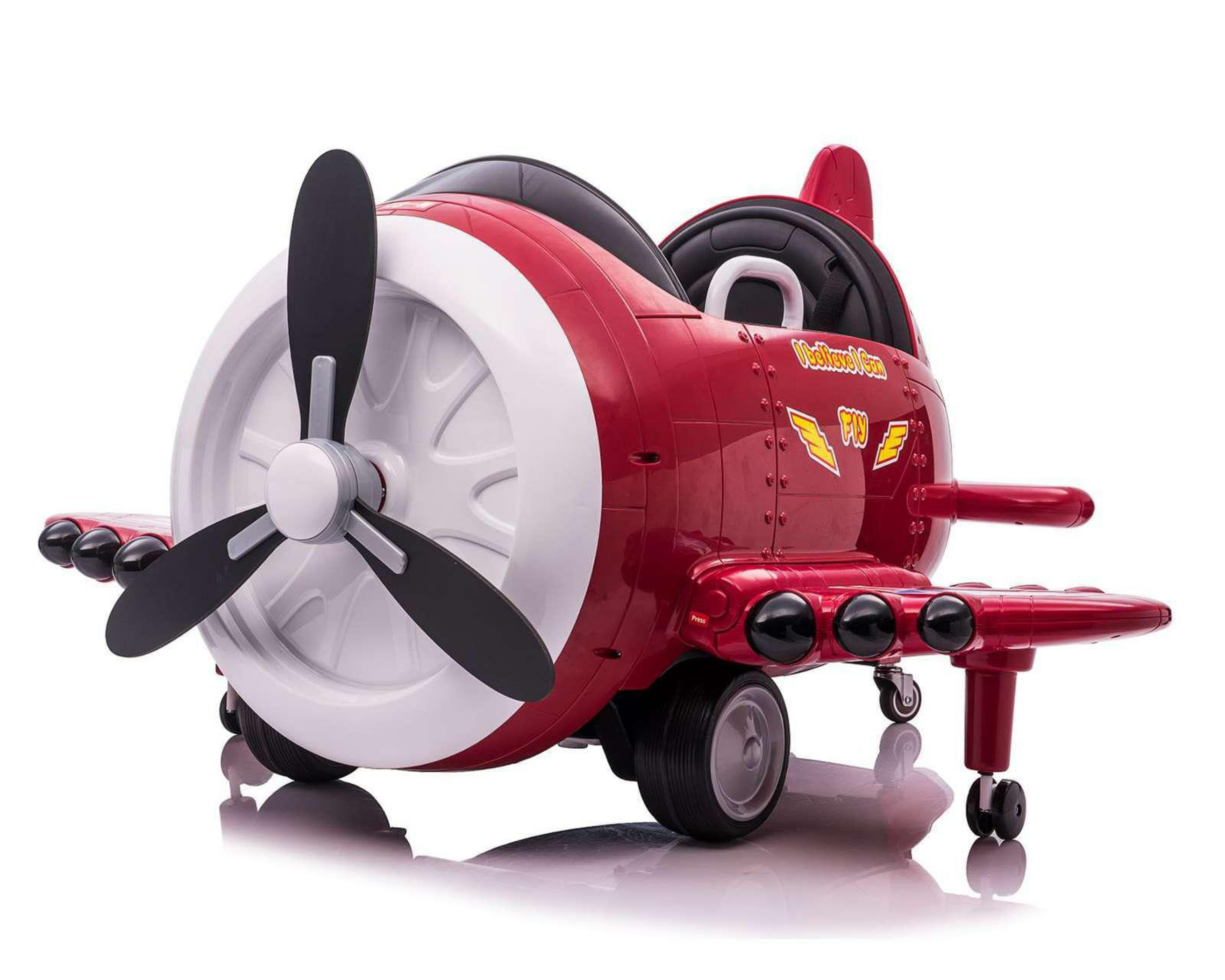 Foto 1 | Montable Eléctrico Funzone Avión Rojo