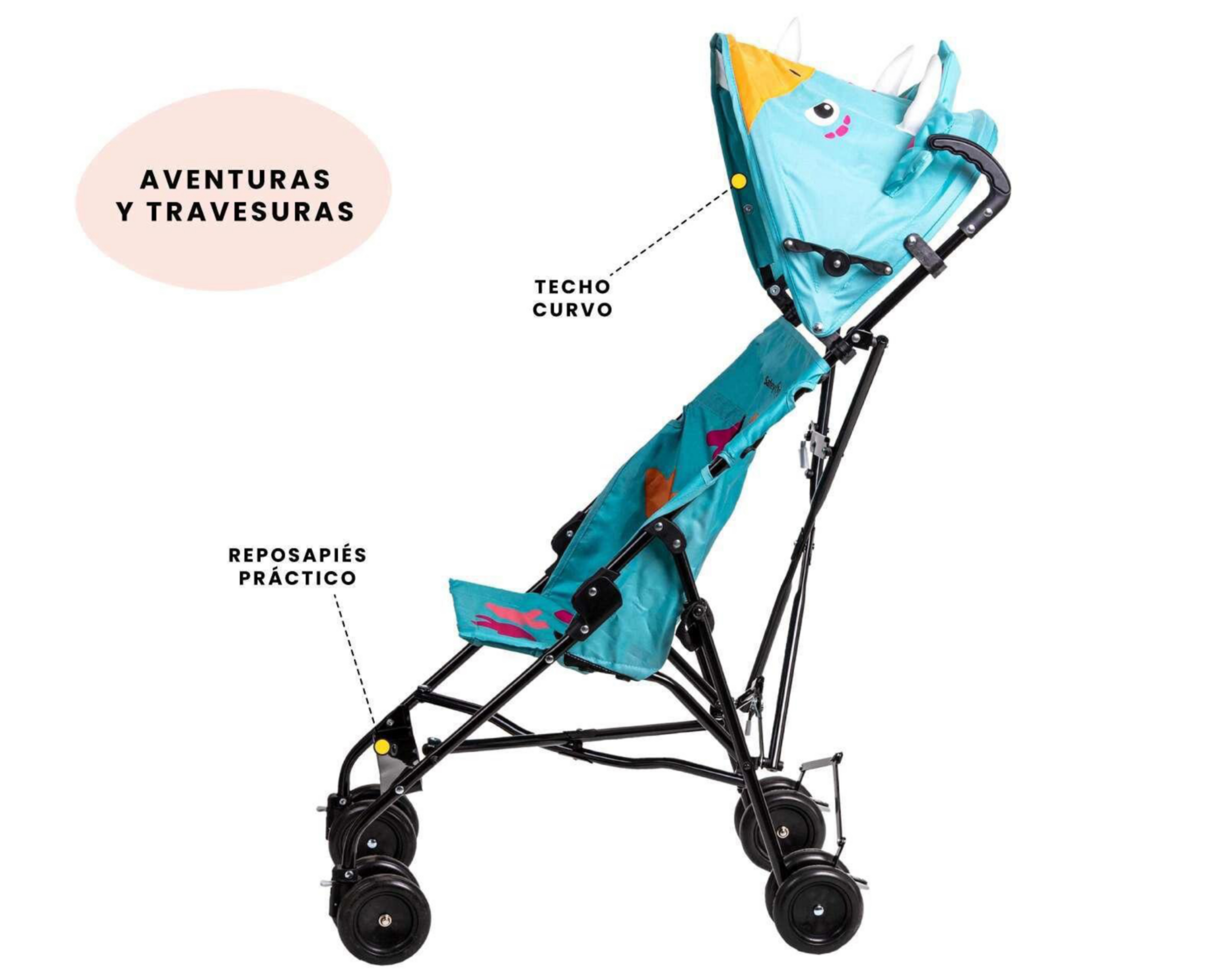 Foto 4 pulgar | Carriola Safety 1st Monster Azul