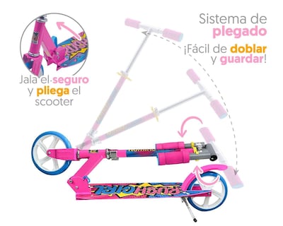 Foto 4 | Scooter Flying Wheels Rush Niña 2M-SFWG-WD con Soporte