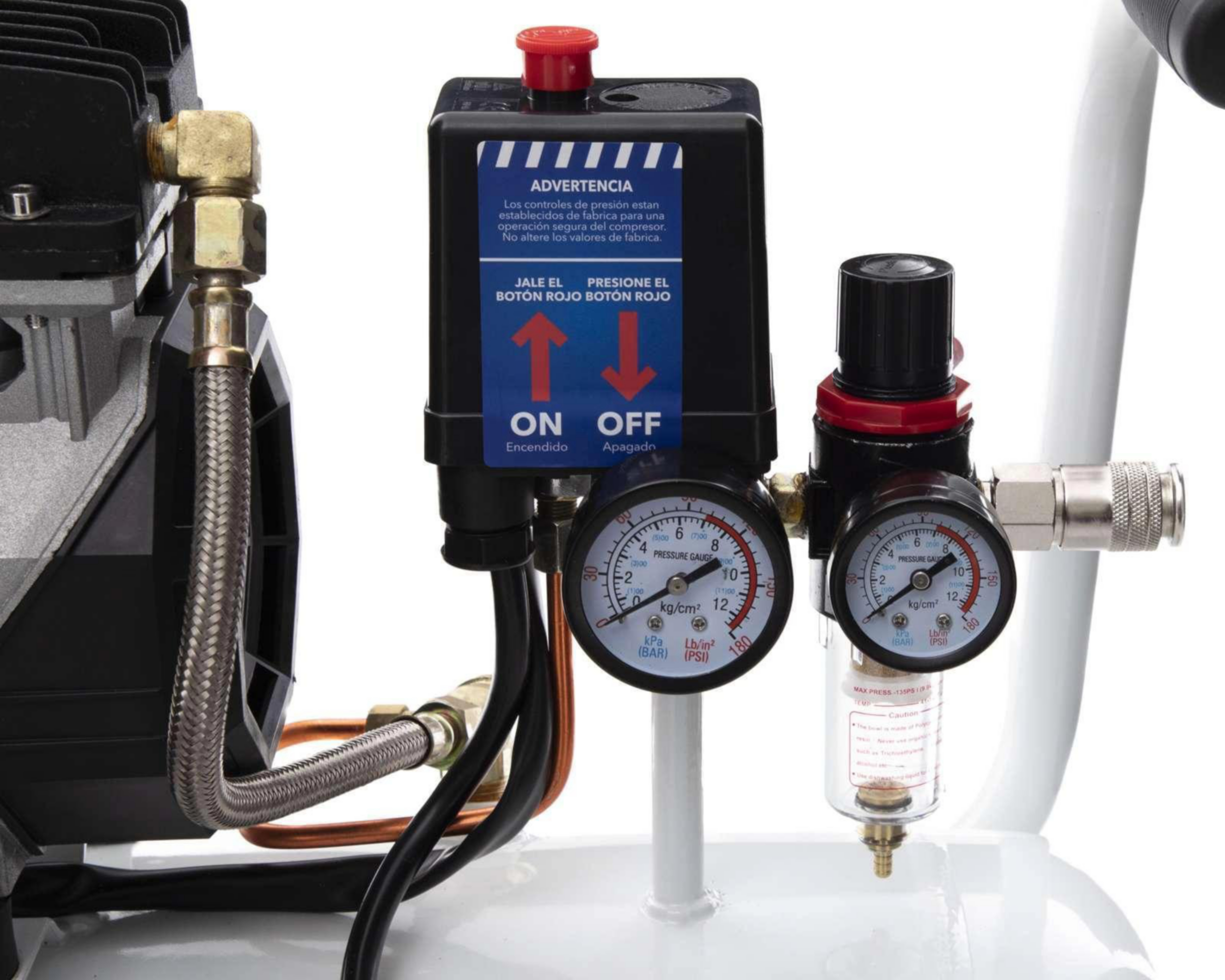 Foto 4 pulgar | Compresor de Aire Silverline DC-1.5H50L 1.5HP 50 L