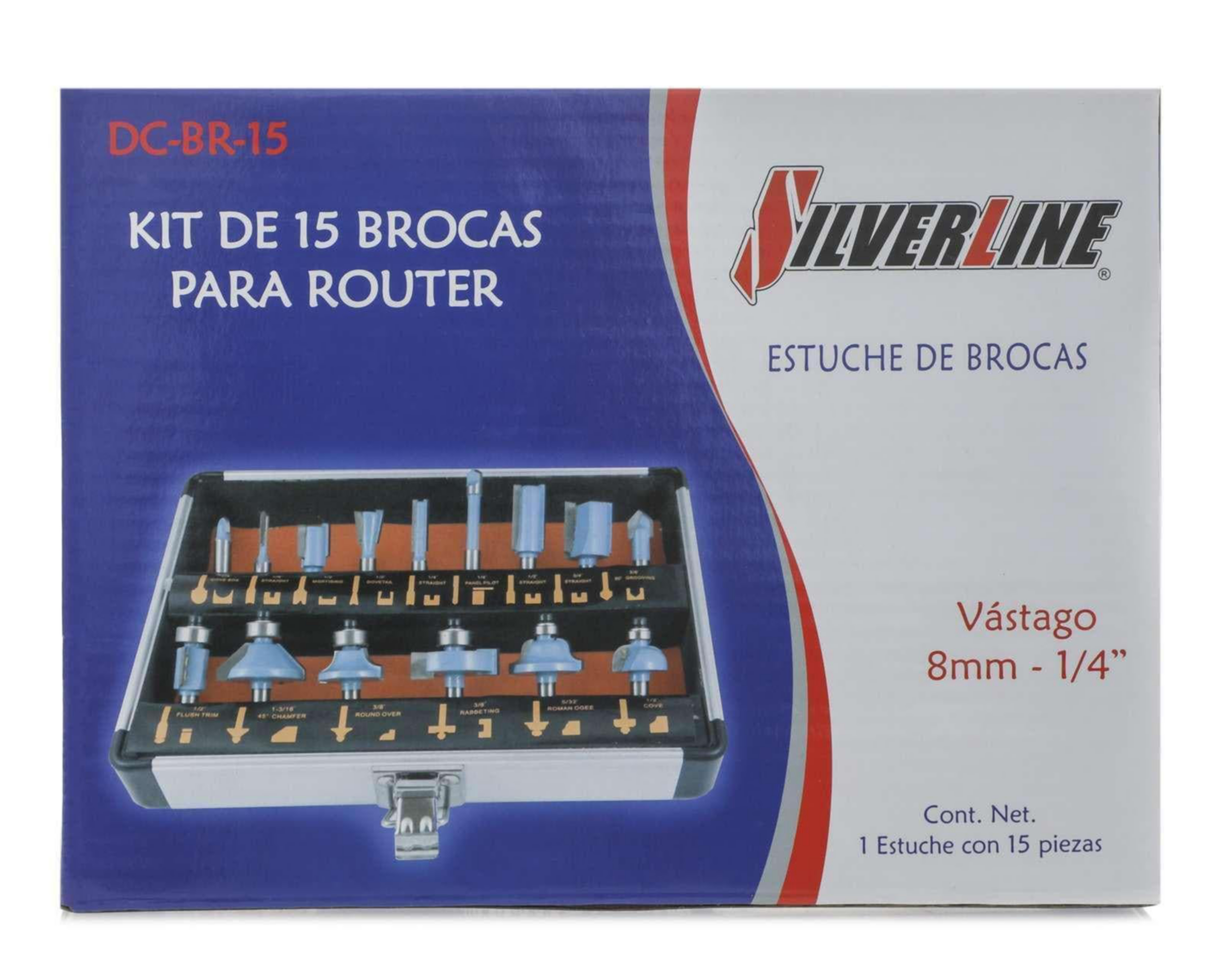 Foto 5 pulgar | Juego de Brocas Silverline DC-BR-15 15 Piezas