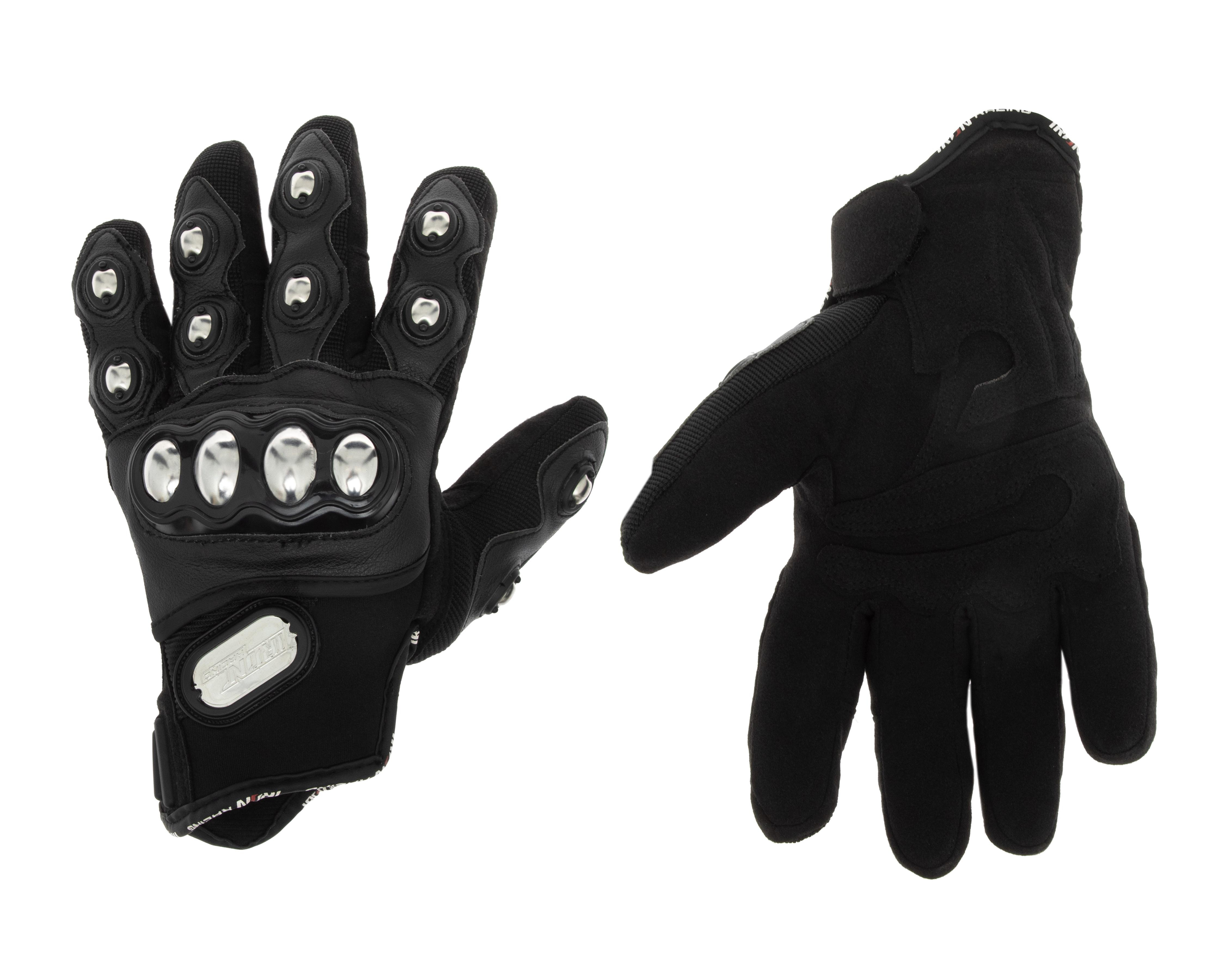 Guantes para Motociclista Iron Racing Hombre Acero Extragrande