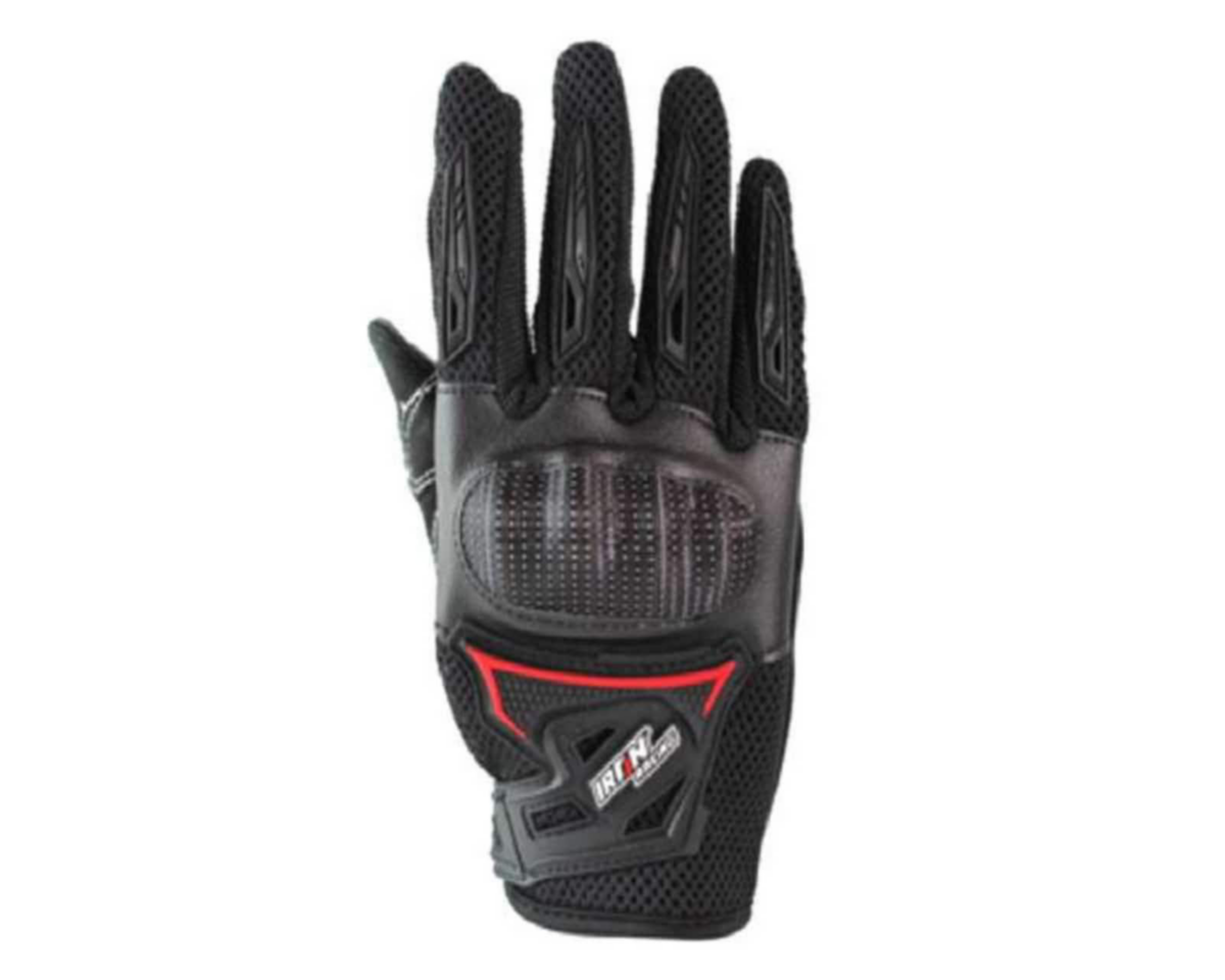 Foto 2 pulgar | Guantes para Motociclista Iron Racing Negros