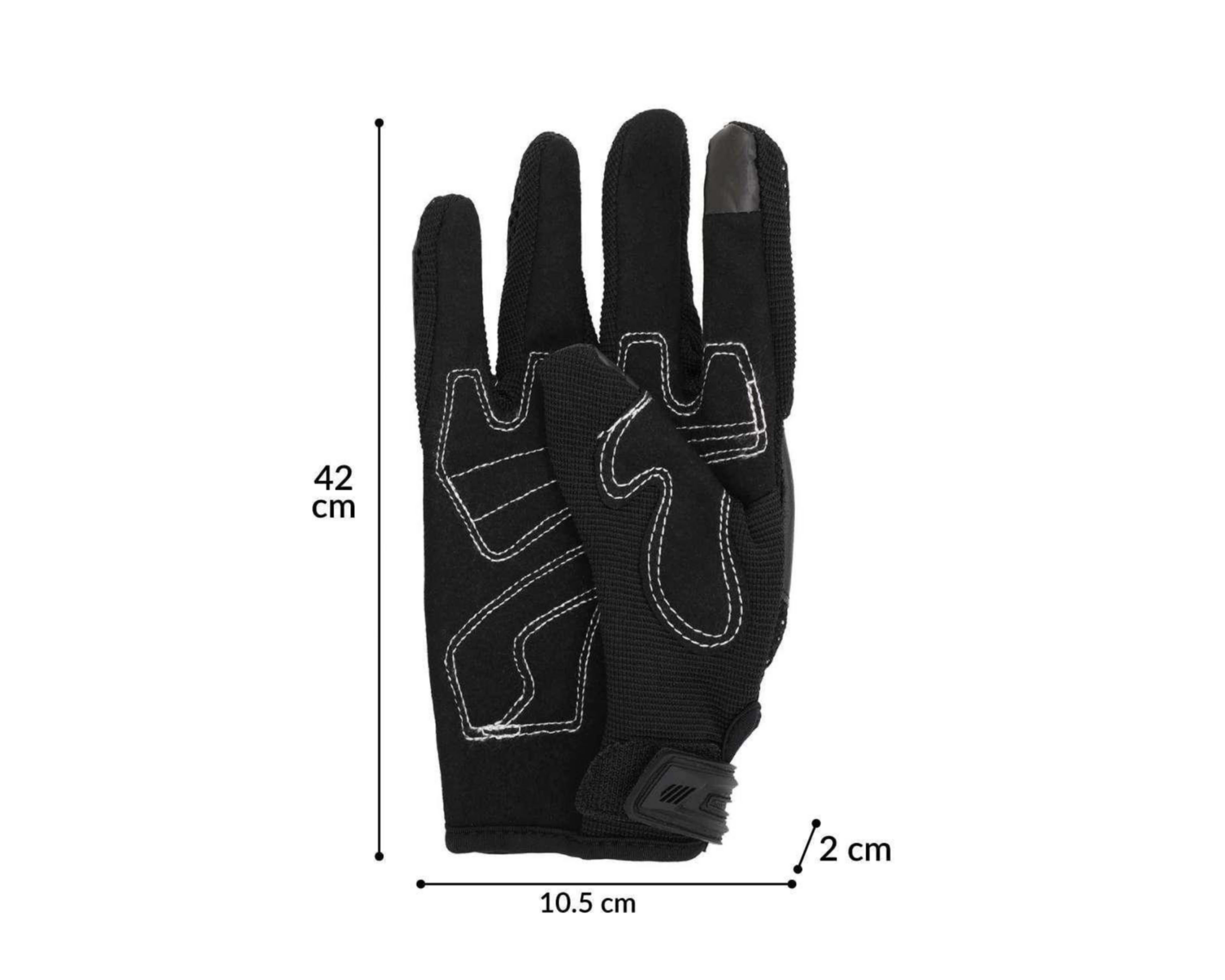 Foto 4 pulgar | Guantes para Motociclista Iron Racing Vivora Negro