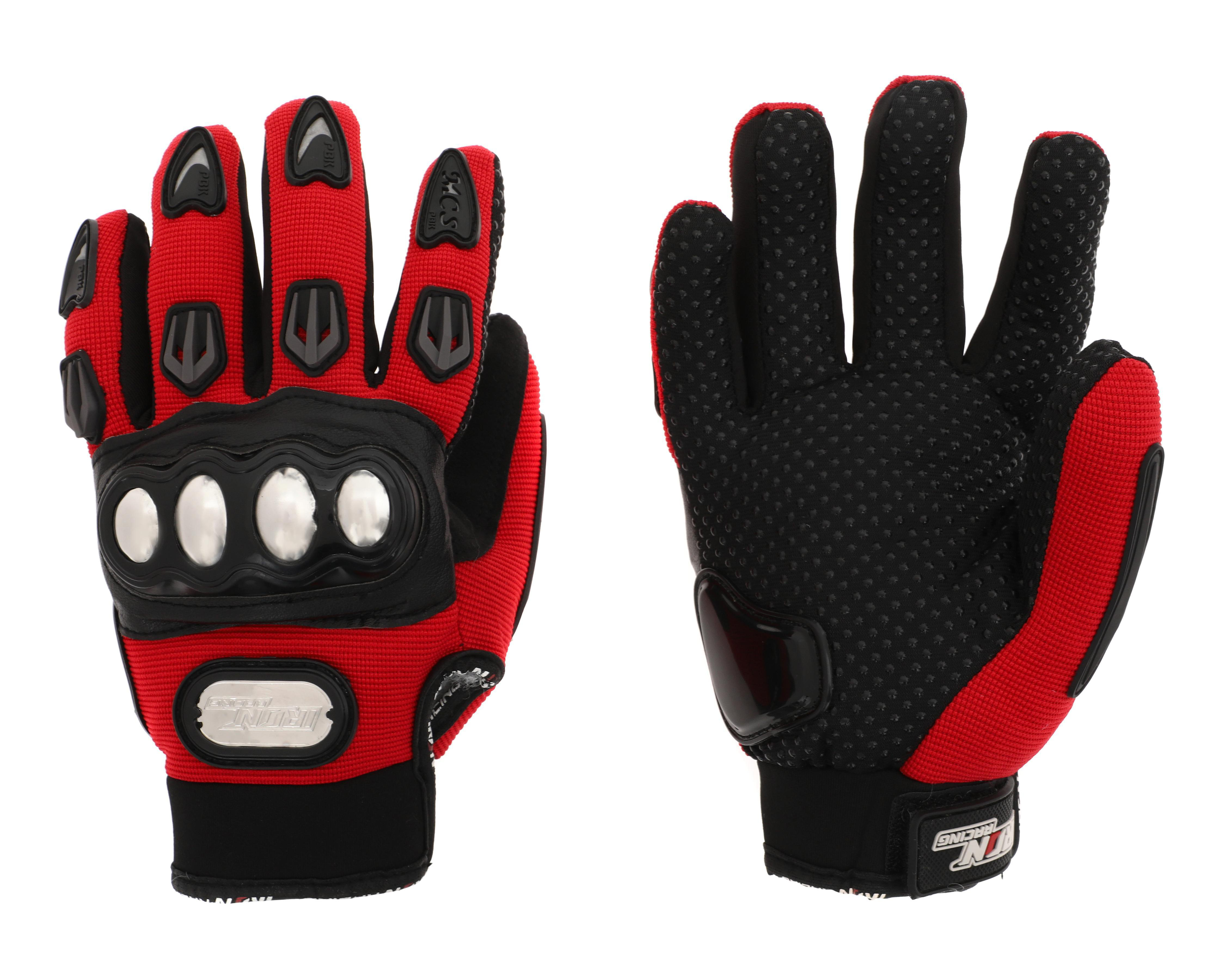 Guantes para Motociclista Iron Racing Hero L Rojo