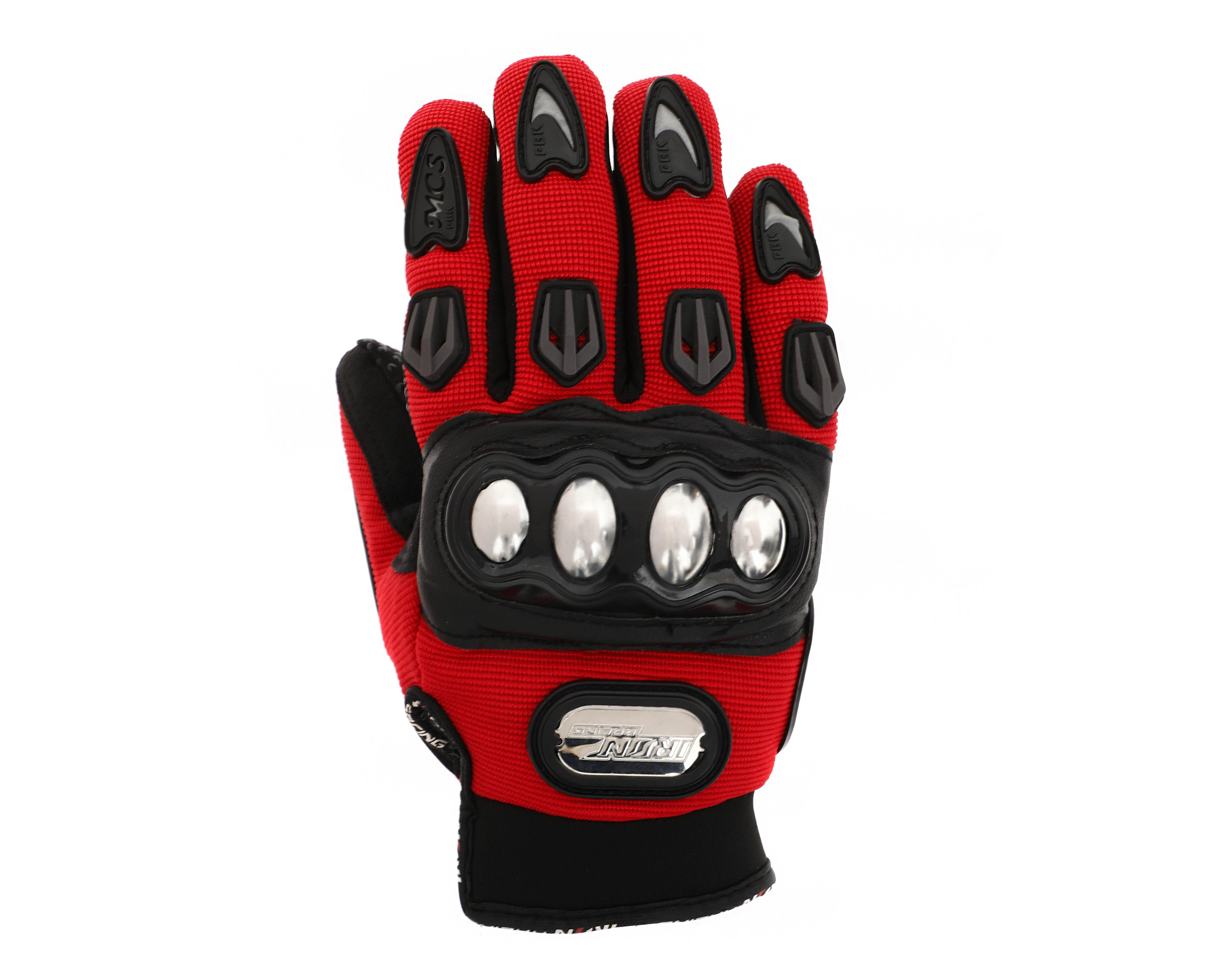 Foto 3 pulgar | Guantes para Motociclista Iron Racing Hero L Rojo