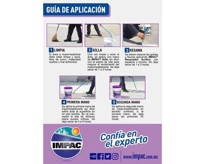 Foto 3 | Impermeabilizante Acrílico Impac 7000 Terracota 19 l