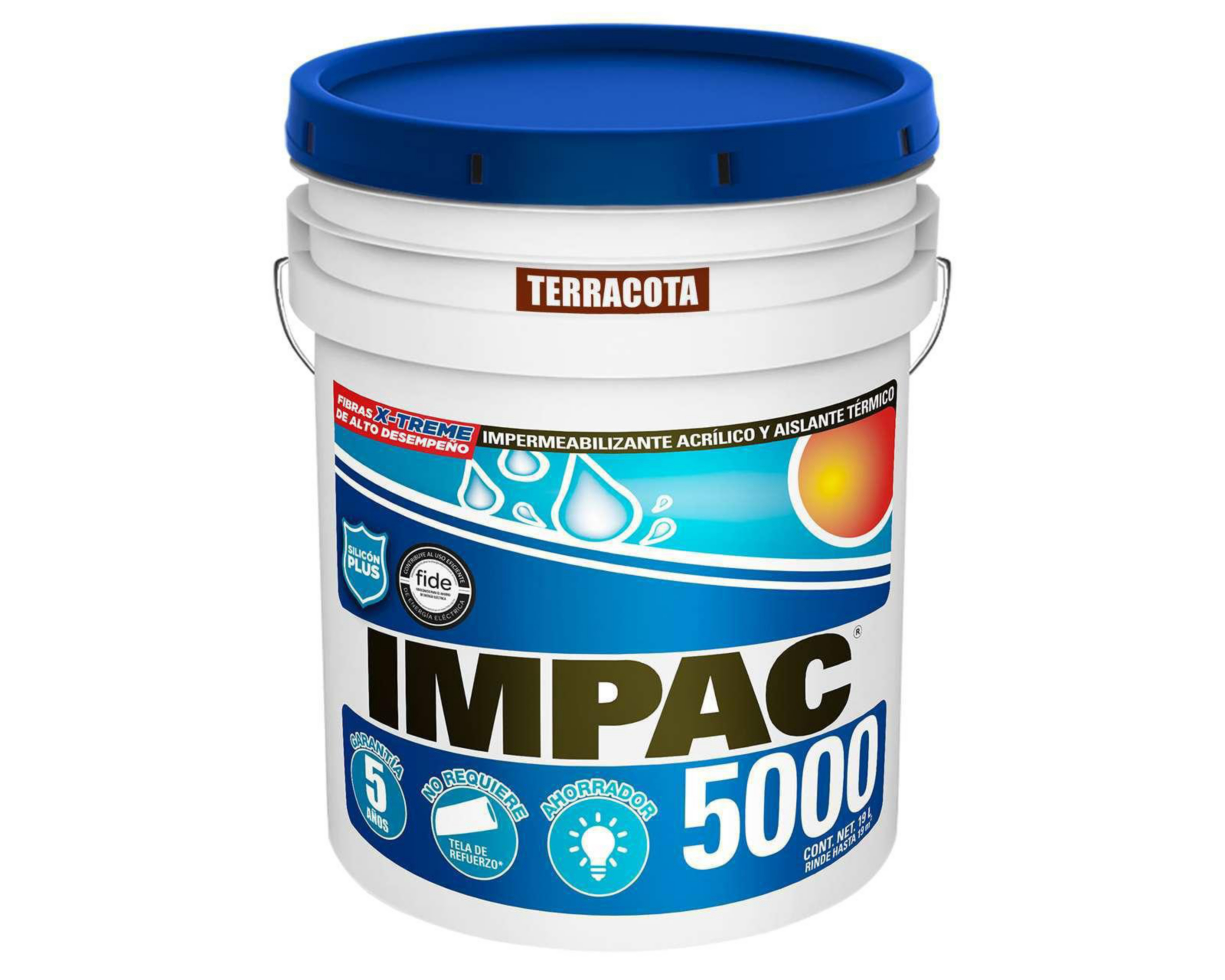 Impermeabilizante Acrílico Impac 5000 Terracota 19 l