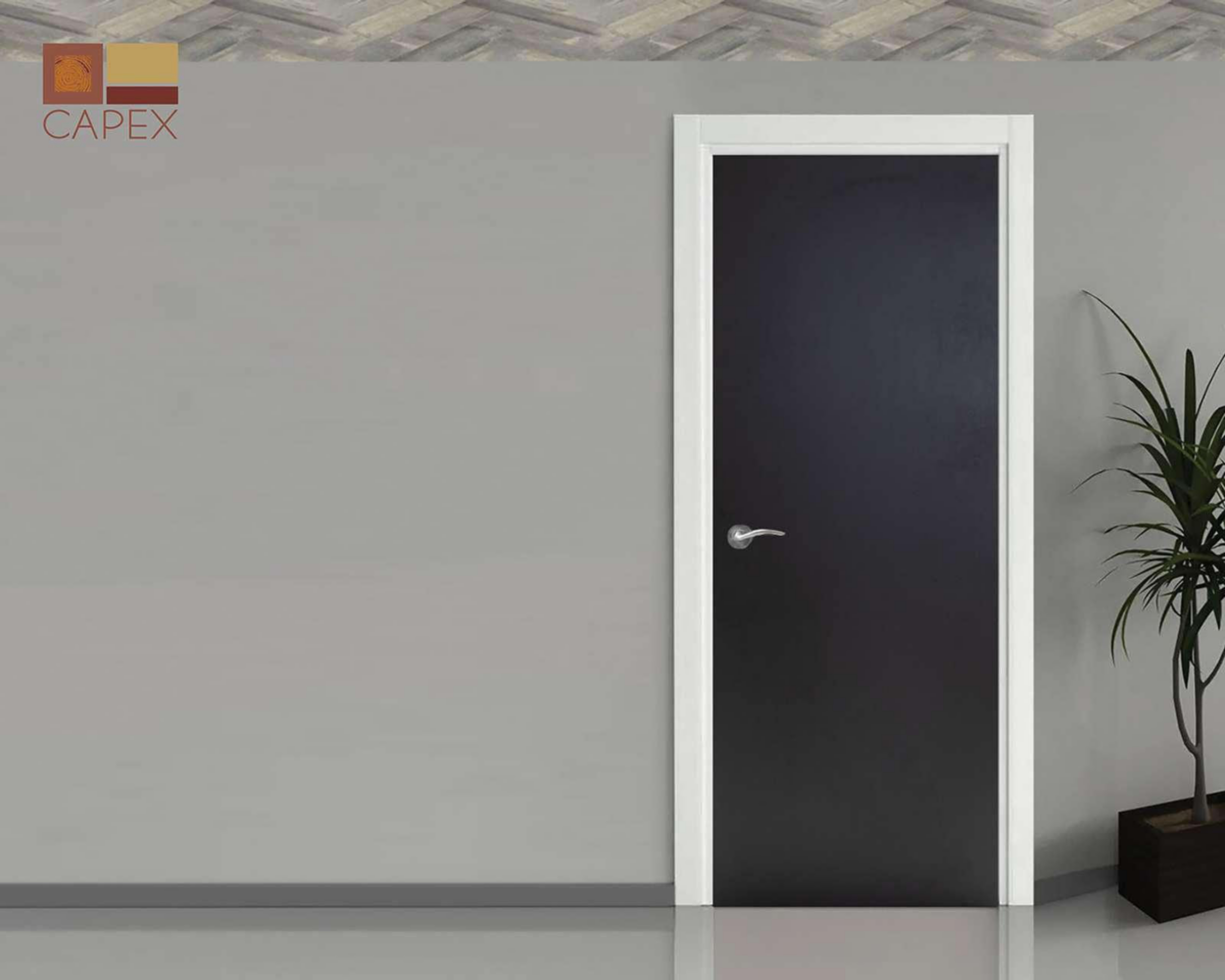 Puerta Capex Chocolate de Tambor para Interior de 80 x 210 cm $1,249