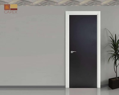 Foto 1 | Puerta Capex Chocolate de Tambor para Interior de 80 x 210 cm