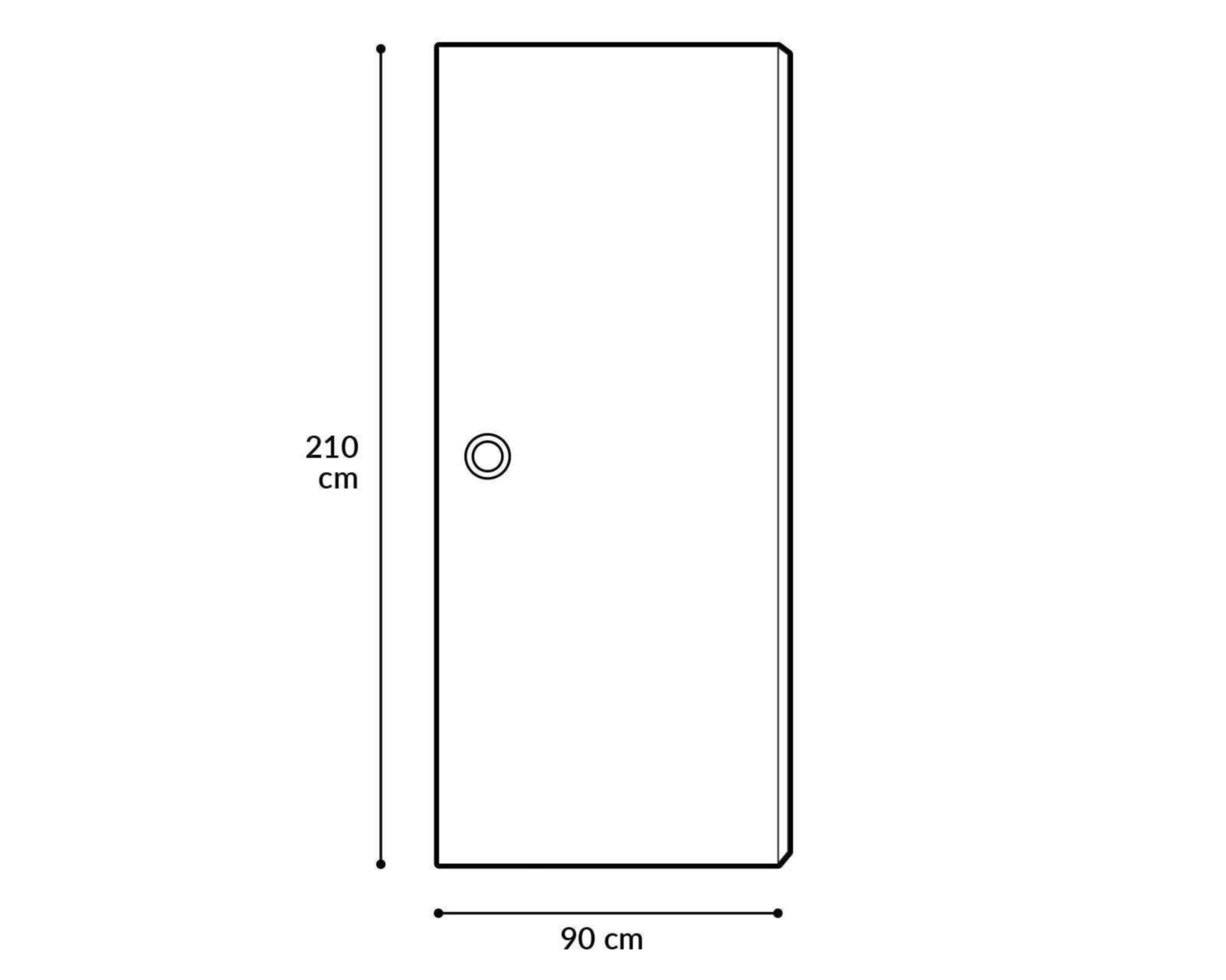 Foto 2 | Puerta Capex Blanca para Exterior de 90 x 210 cm