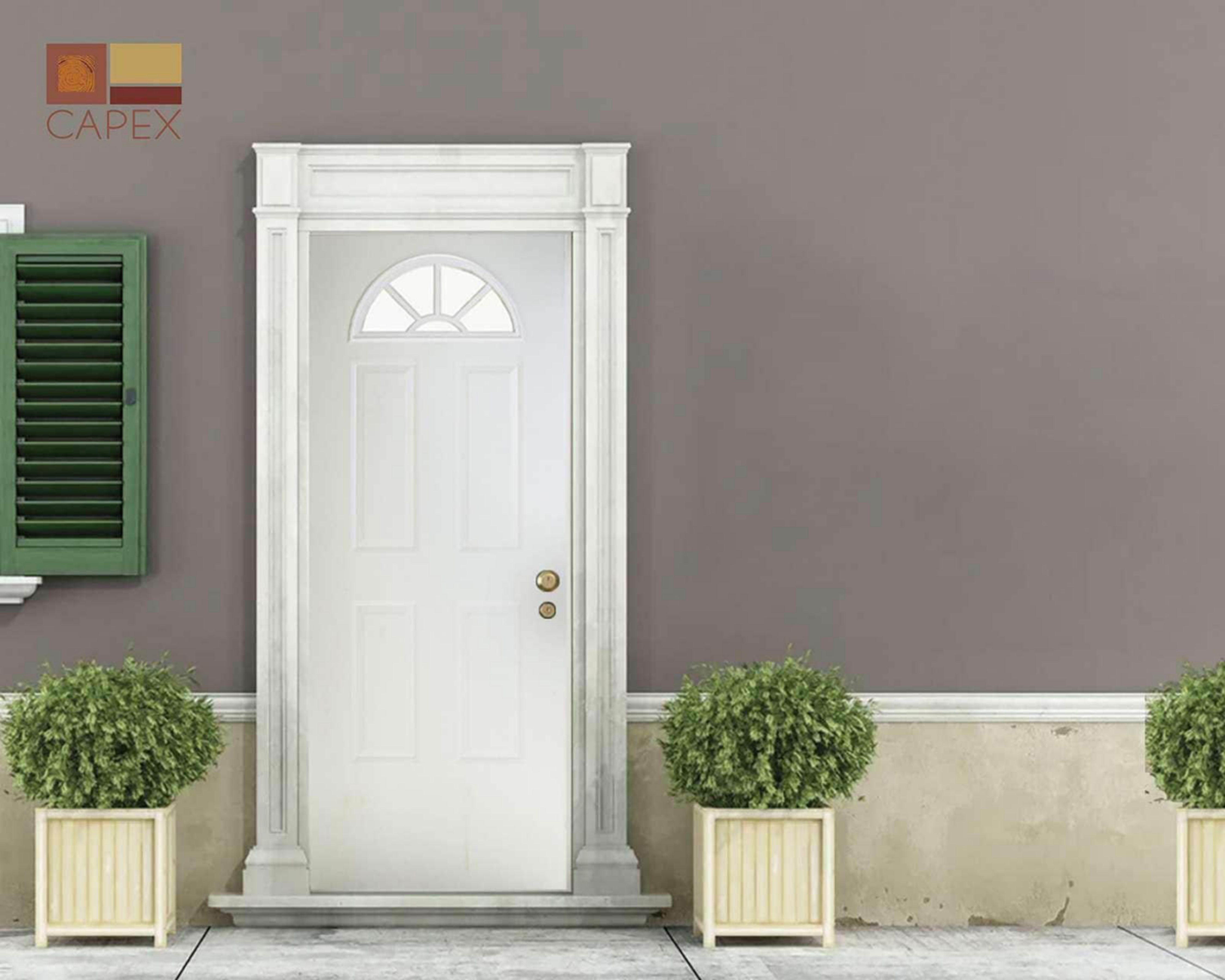 Puerta Capex Blanca para Exterior 90 x 210 cm $4,399