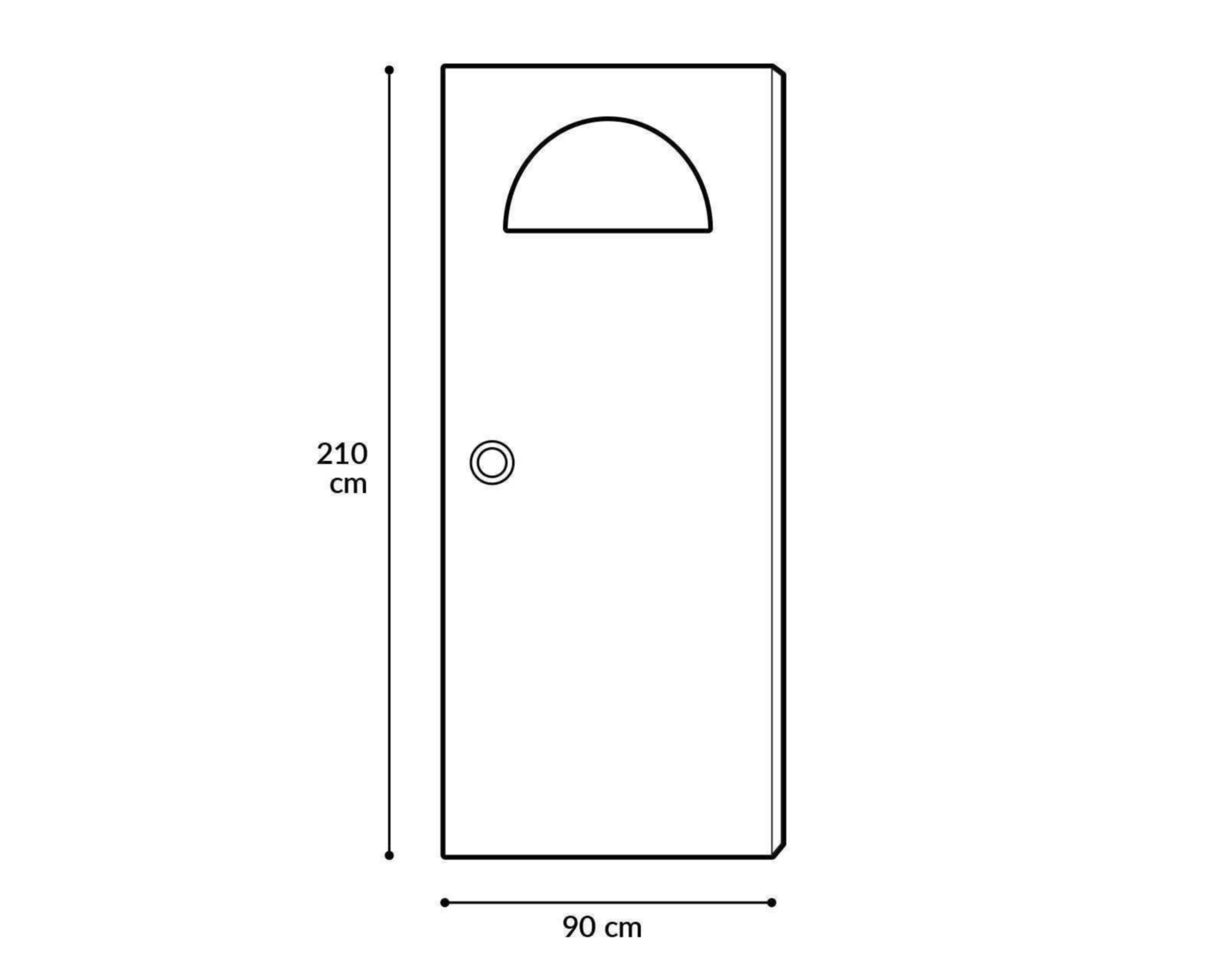 Foto 5 | Puerta Capex Blanca para Exterior 90 x 210 cm