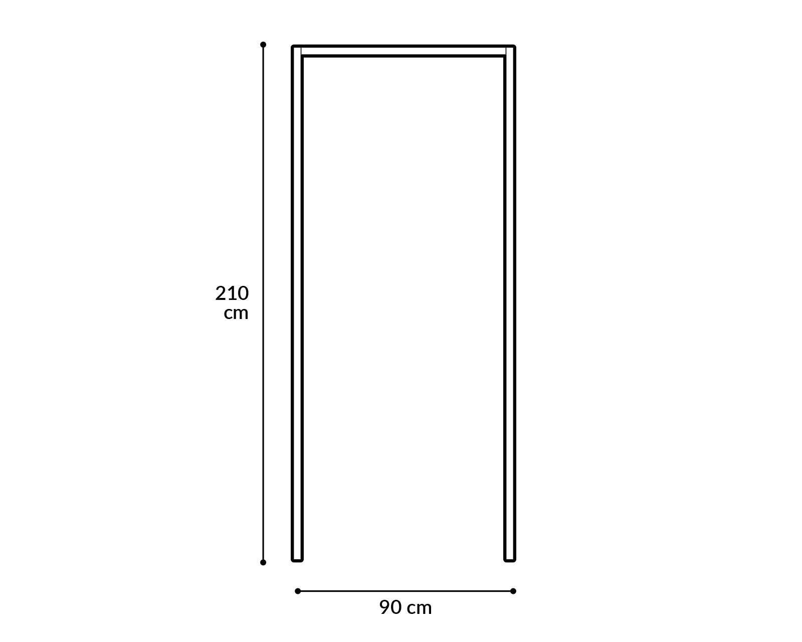 Foto 4 | Marco Capex de Madera para Interior de 90 x 210 cm