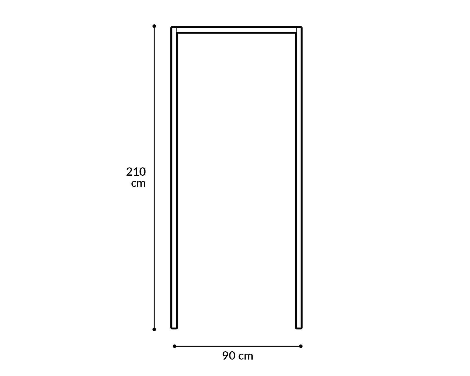 Foto 5 pulgar | Marco Capex de Acero Galvanizado para Exterior de 90 x 210 cm