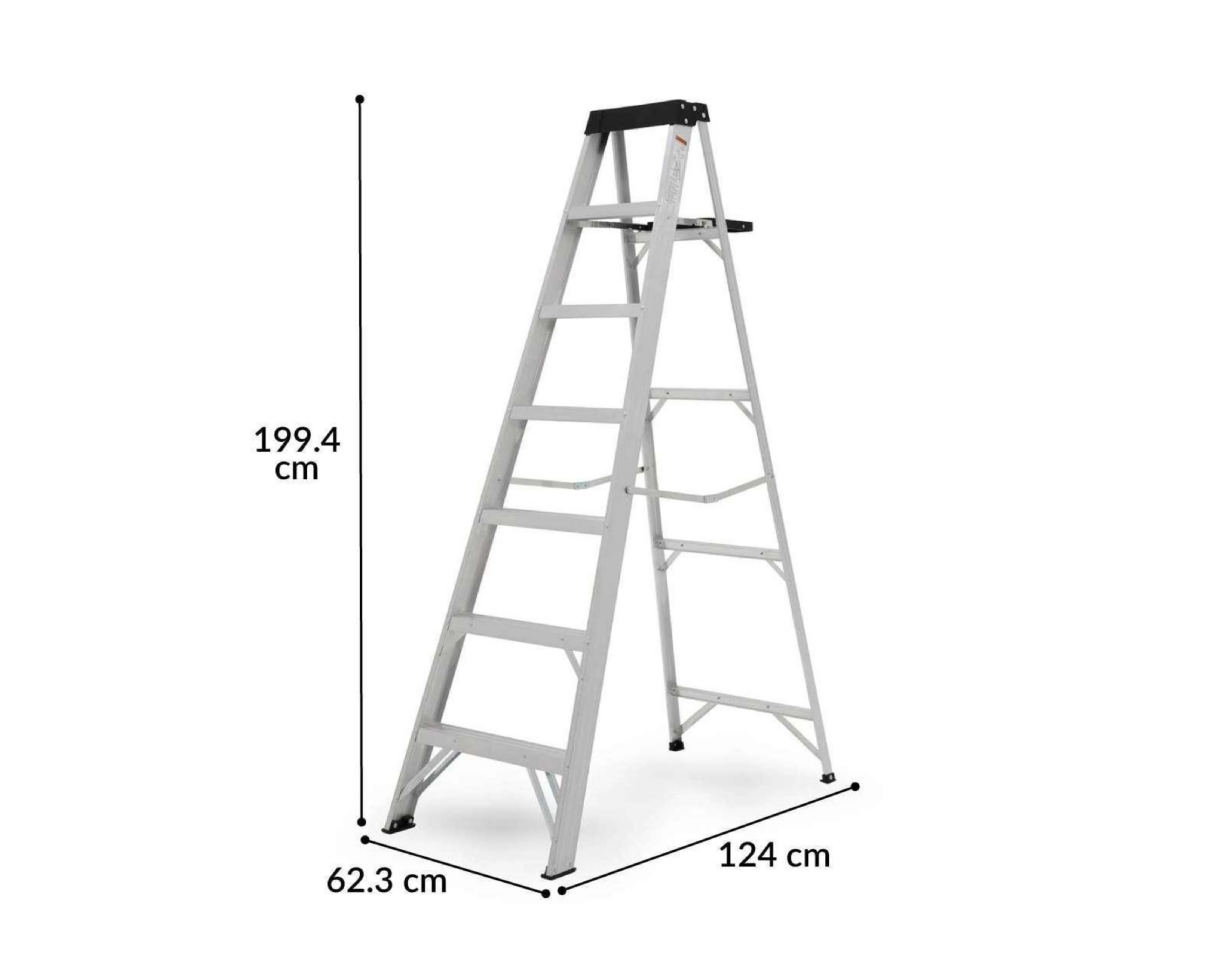 Foto 5 pulgar | Escalera de Trabajo Congo de 7 Peldaños 199 cm