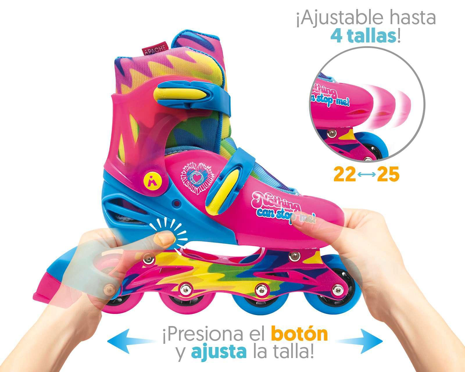Foto 5 pulgar | Patines Flying Wheels RUSHG IL-SKFWG-S Rosa