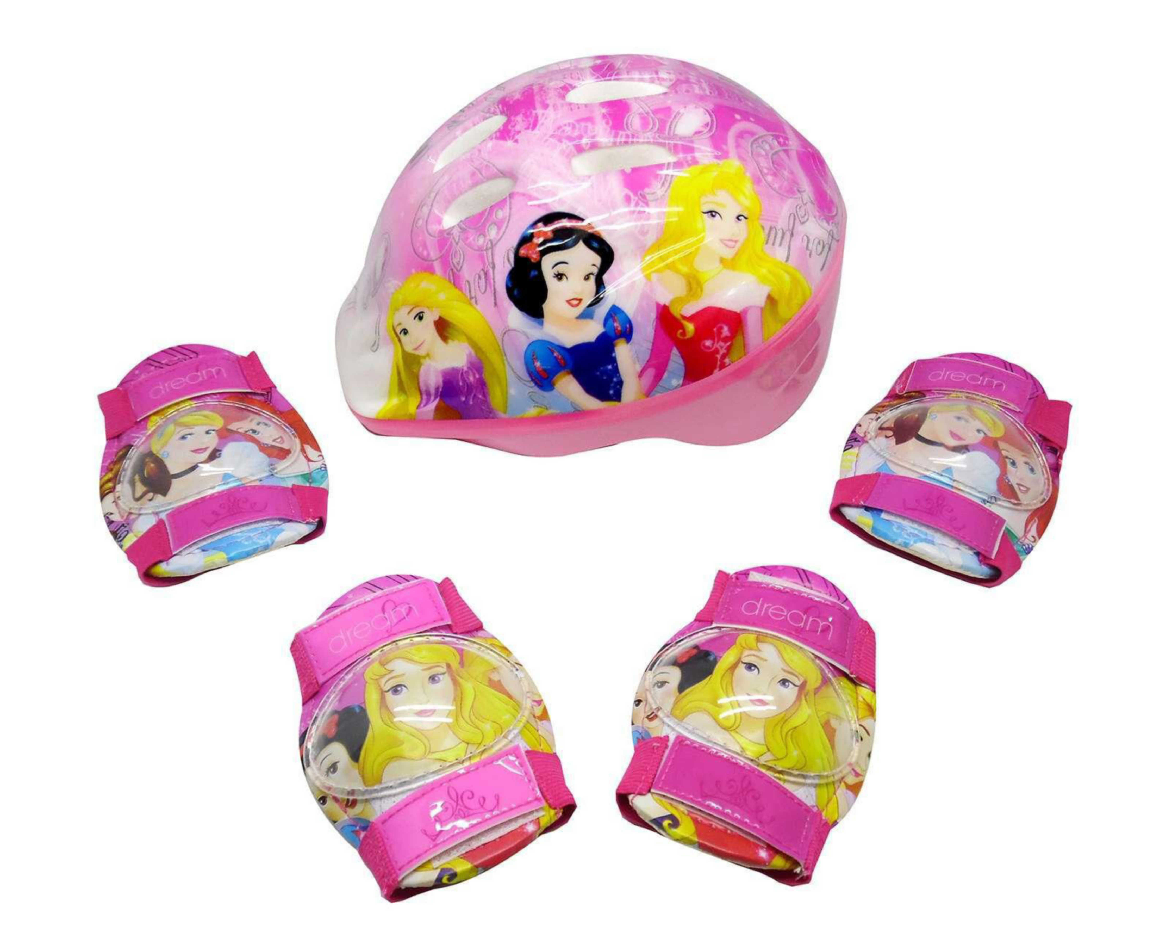 Foto 3 pulgar | Set de Protección Goplas Princesas Rosa para Bicicleta