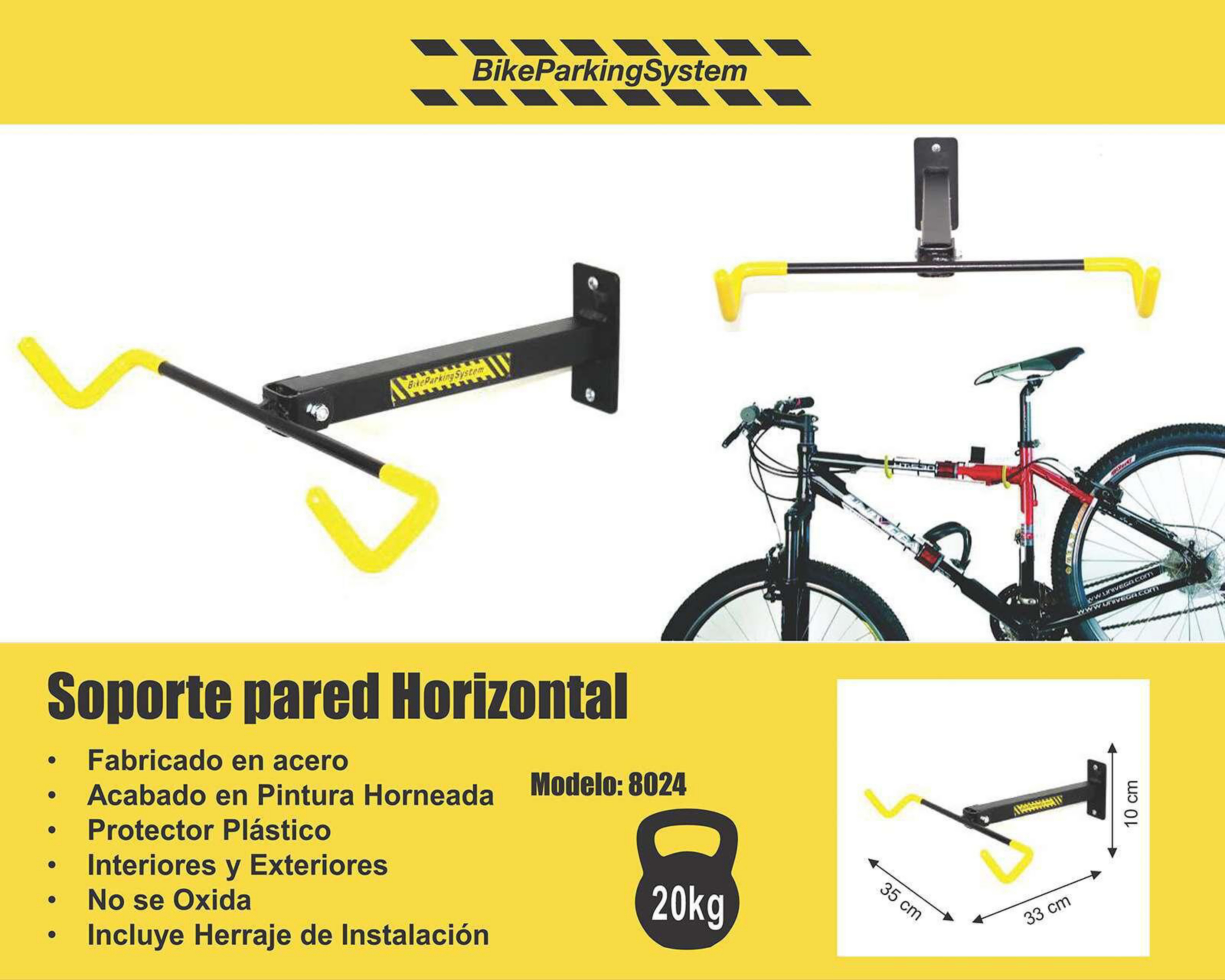 Foto 6 pulgar | Soporte de Pared BKPS para Bicicleta 8024SPH