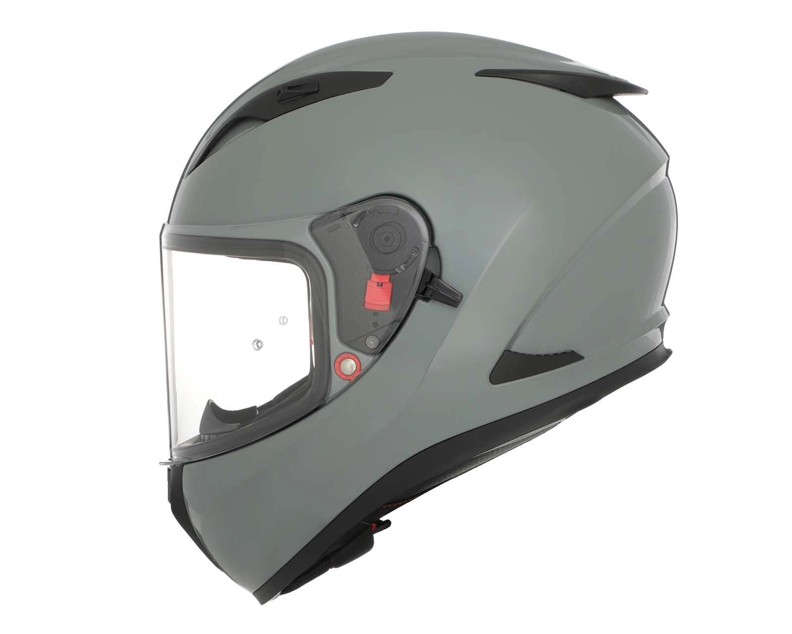 Foto 3 pulgar | Casco para Motociclista Shiro Grande Gris