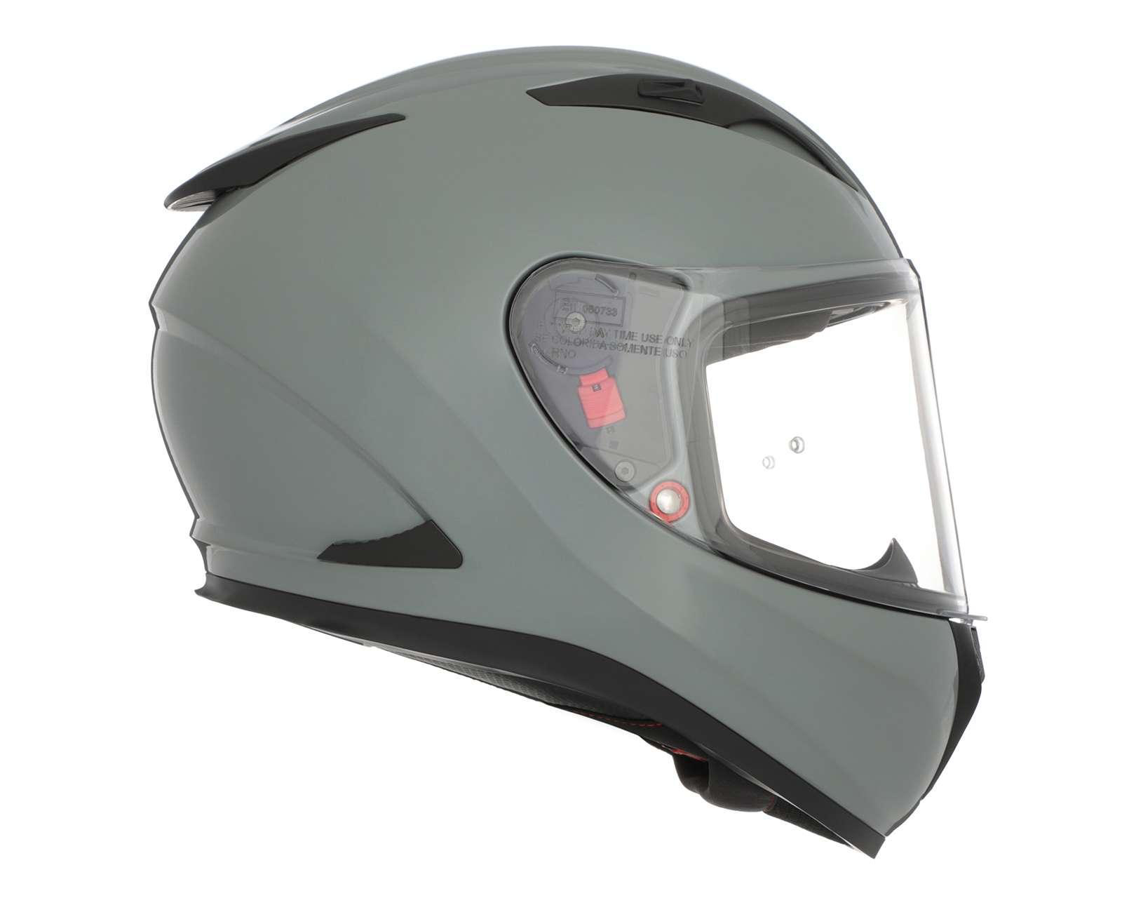 Foto 6 pulgar | Casco para Motociclista Shiro Grande Gris