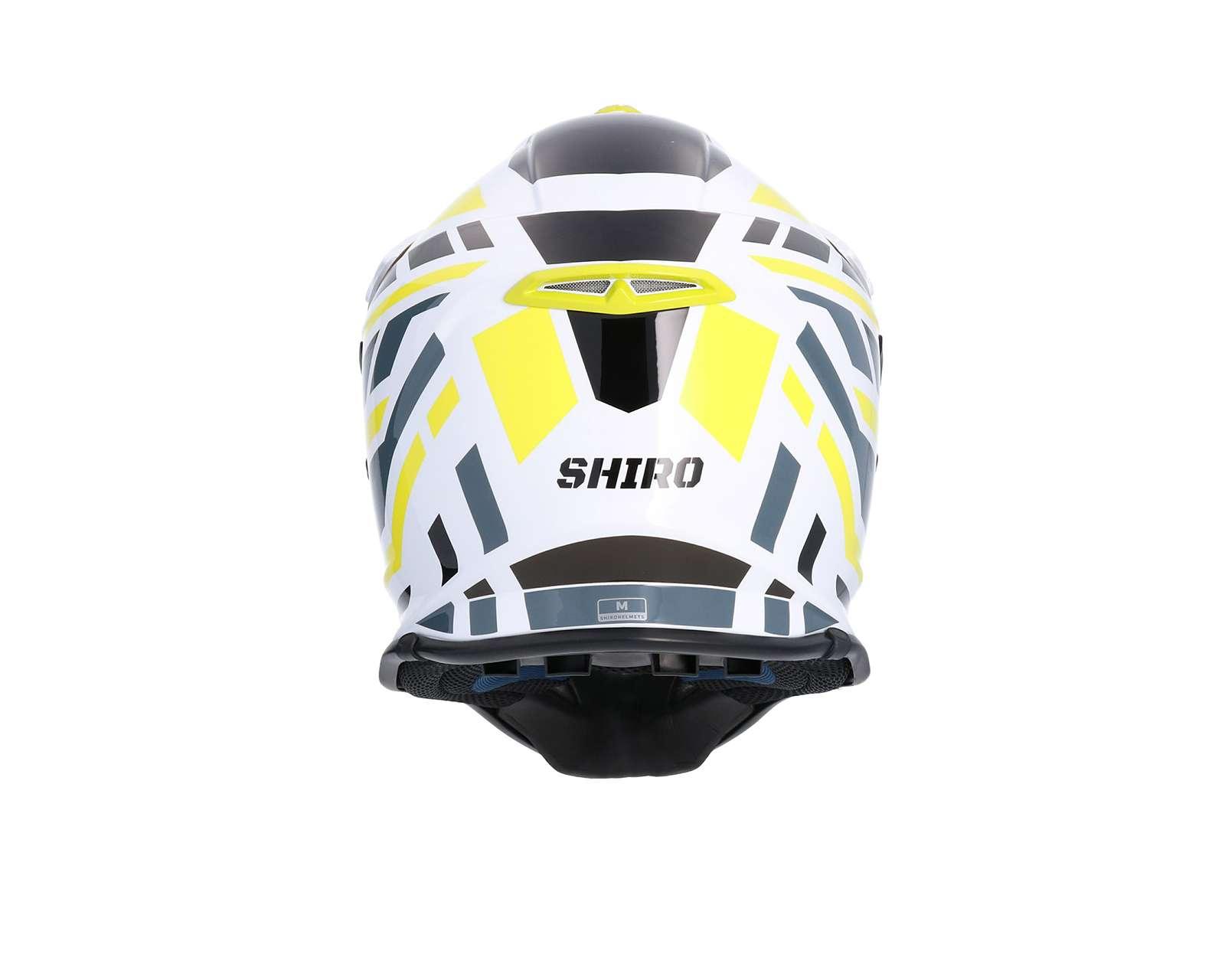 Foto 6 pulgar | Casco para Motociclista Shiro Extragrande Blanco