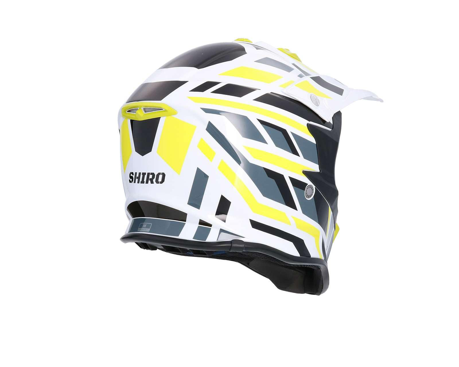 Foto 7 pulgar | Casco para Motociclista Shiro Extragrande Blanco