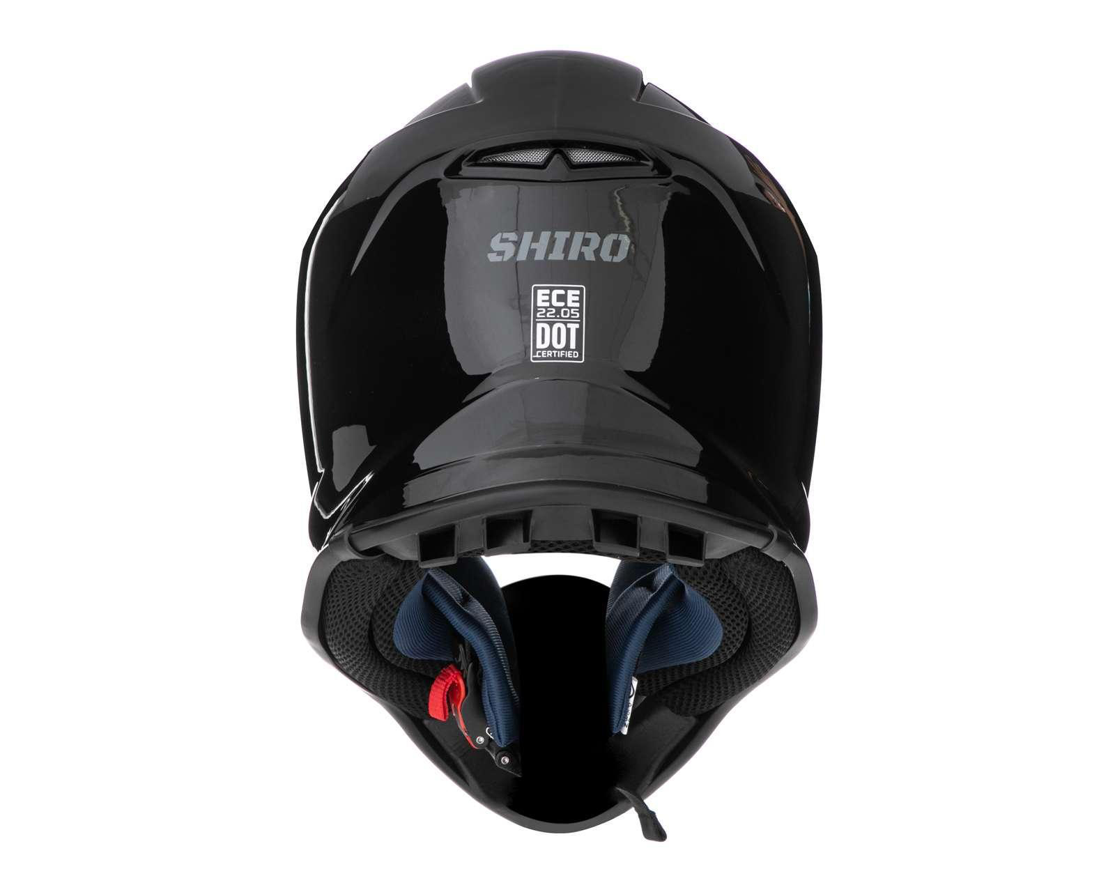 Foto 4 | Casco para Motociclista Shiro Grande Negro