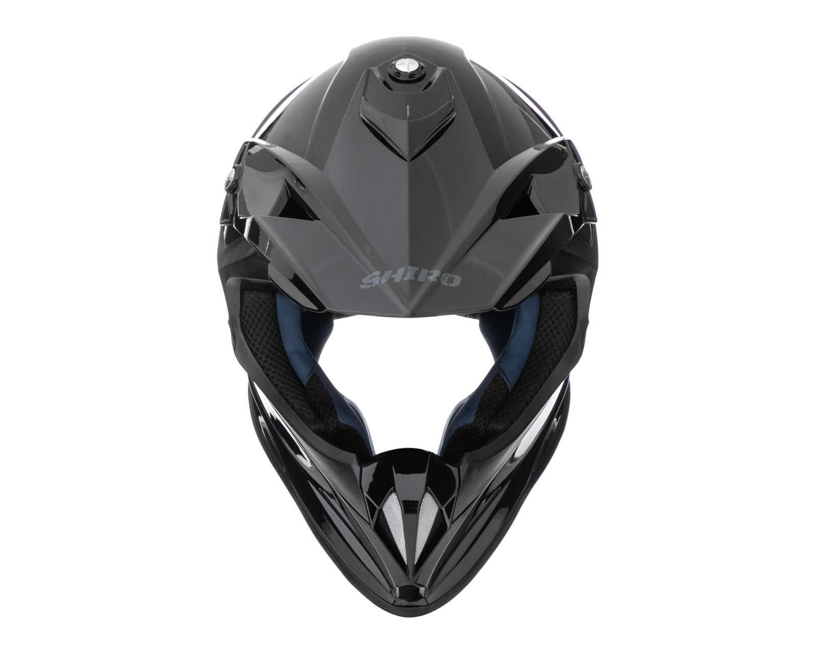 Foto 6 | Casco para Motociclista Shiro Grande Negro