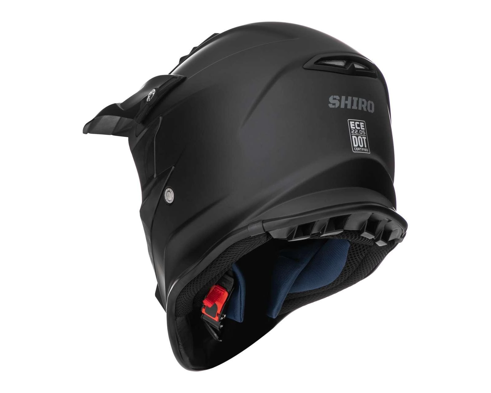 Foto 4 pulgar | Casco para Motociclista Shiro Extragrande Negro