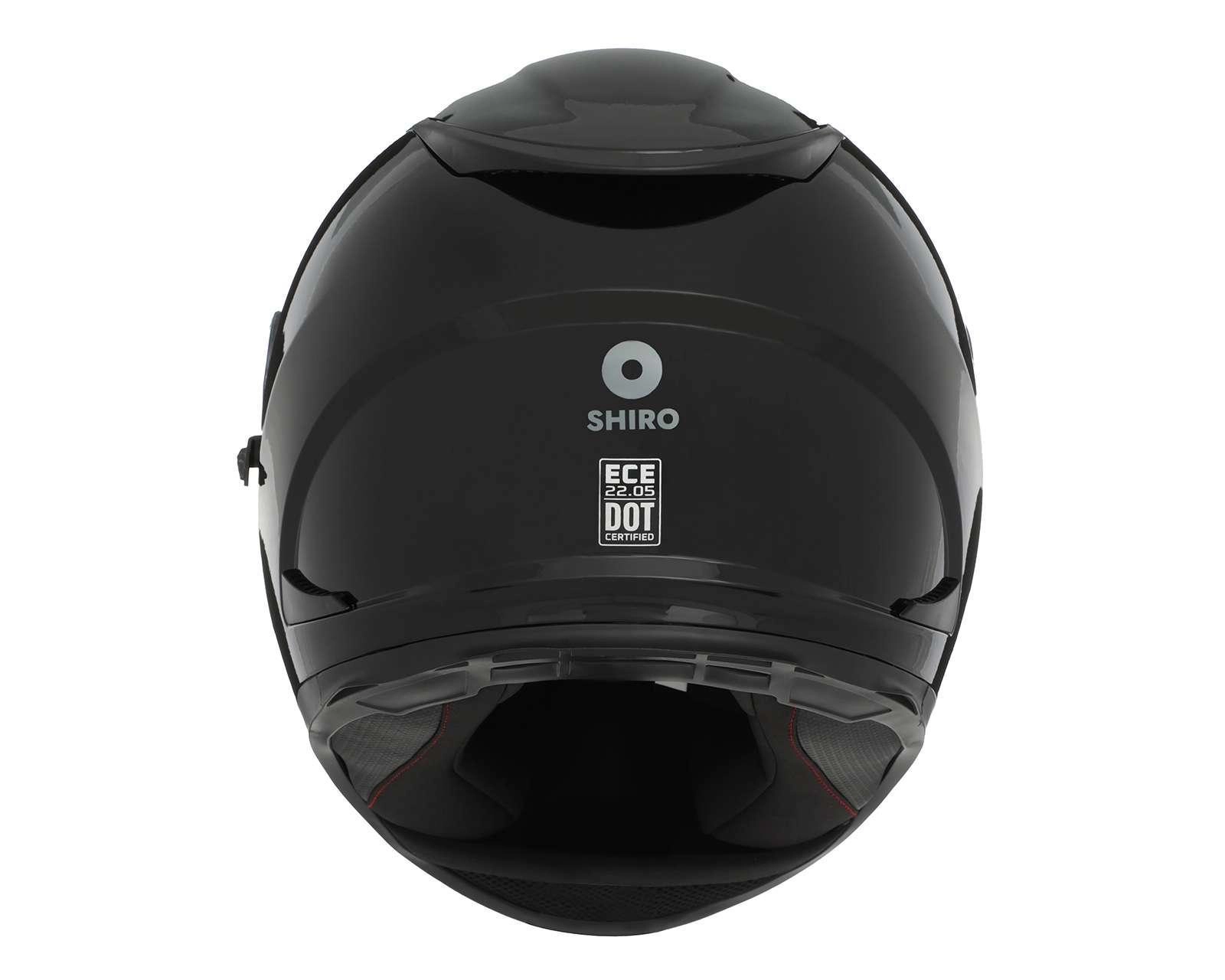 Foto 5 pulgar | Casco para Motociclista Shiro Grande Negro