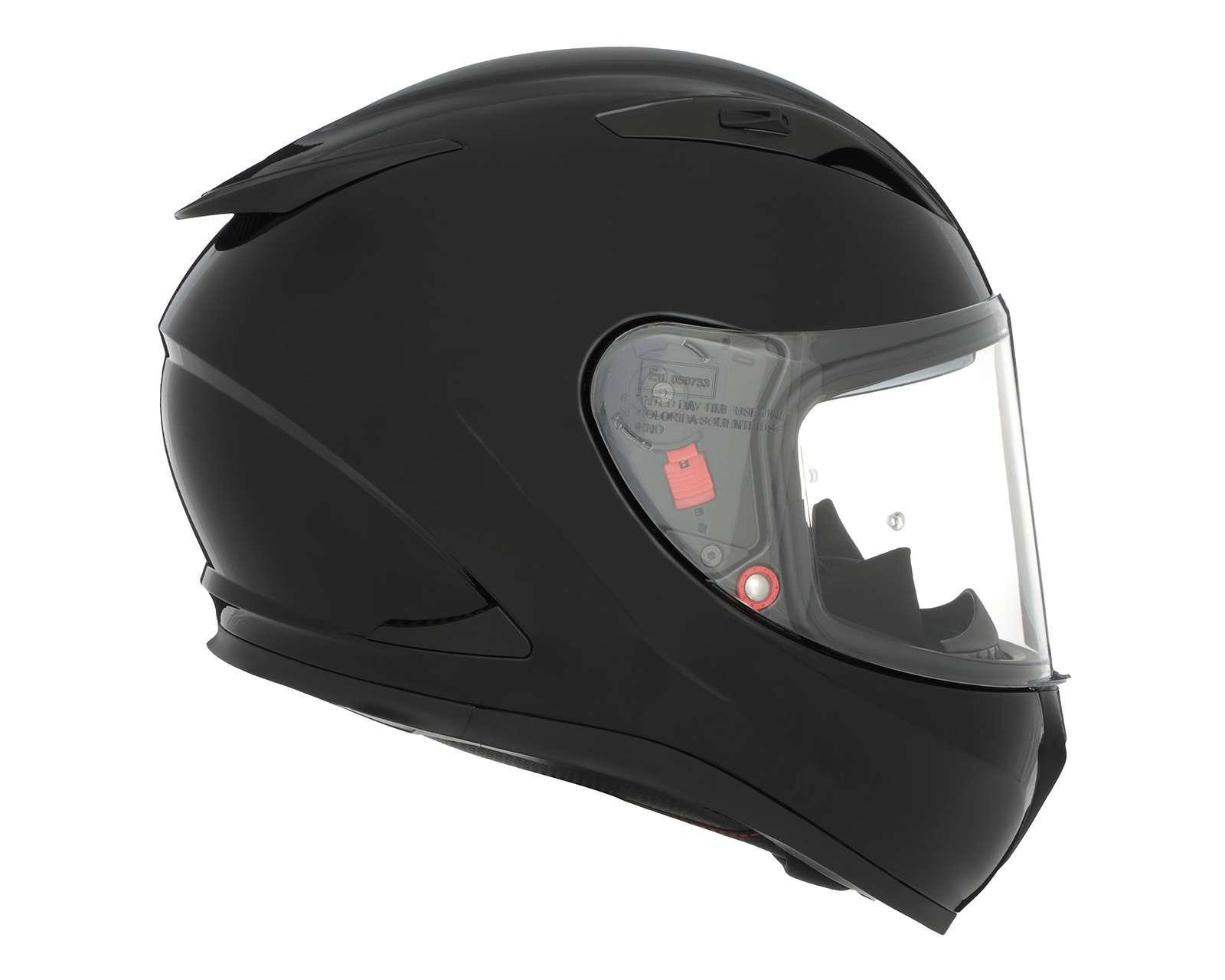 Foto 6 pulgar | Casco para Motociclista Shiro Grande Negro