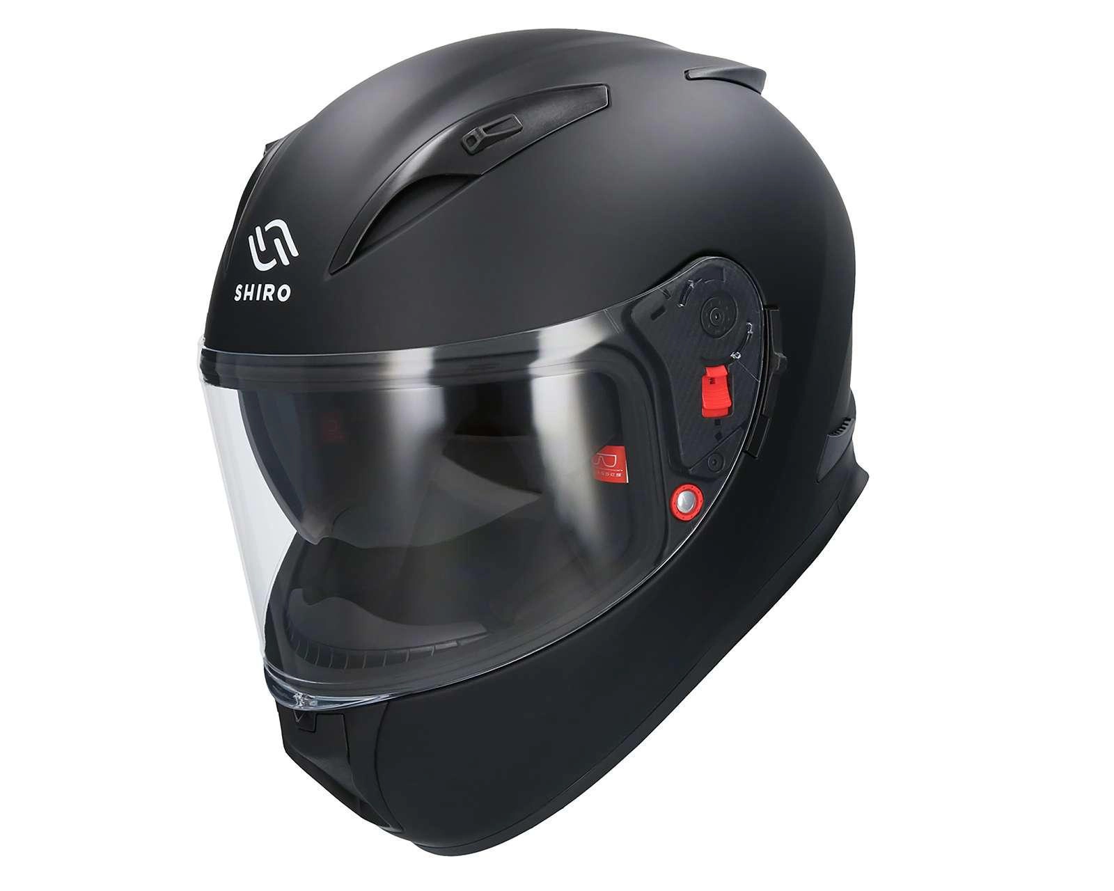 Foto 2 | Casco para Motociclista Shiro Grande Negro