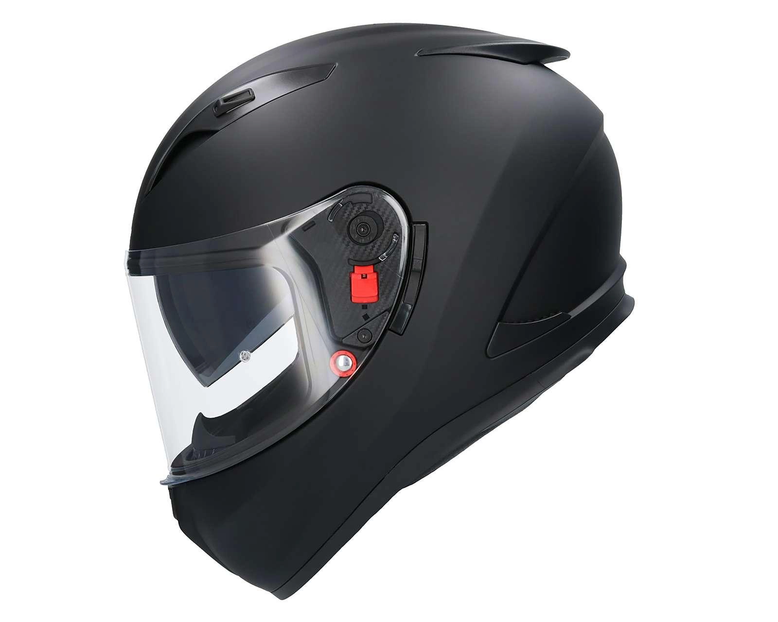 Foto 4 pulgar | Casco para Motociclista Shiro Grande Negro