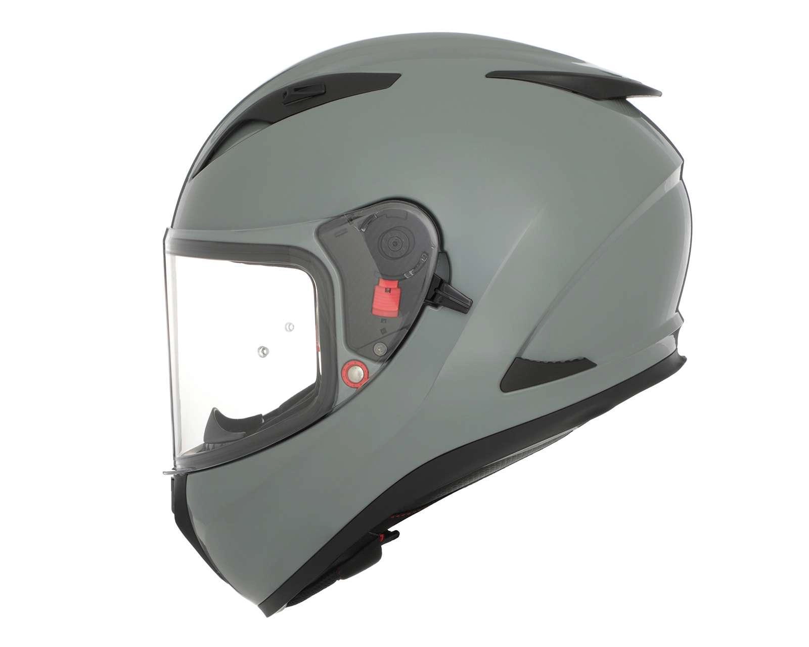 Foto 3 pulgar | Casco para Motociclista Shiro Mediano Gris