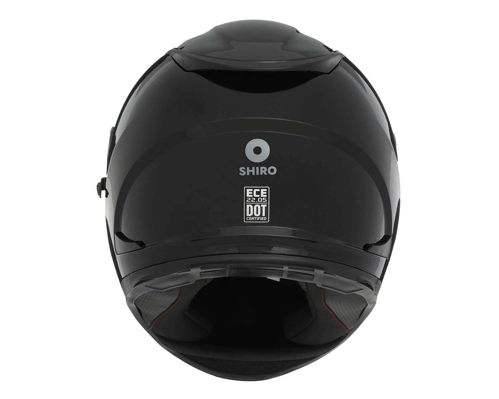 Foto 4 | Casco para Motociclista Shiro Mediano Negro