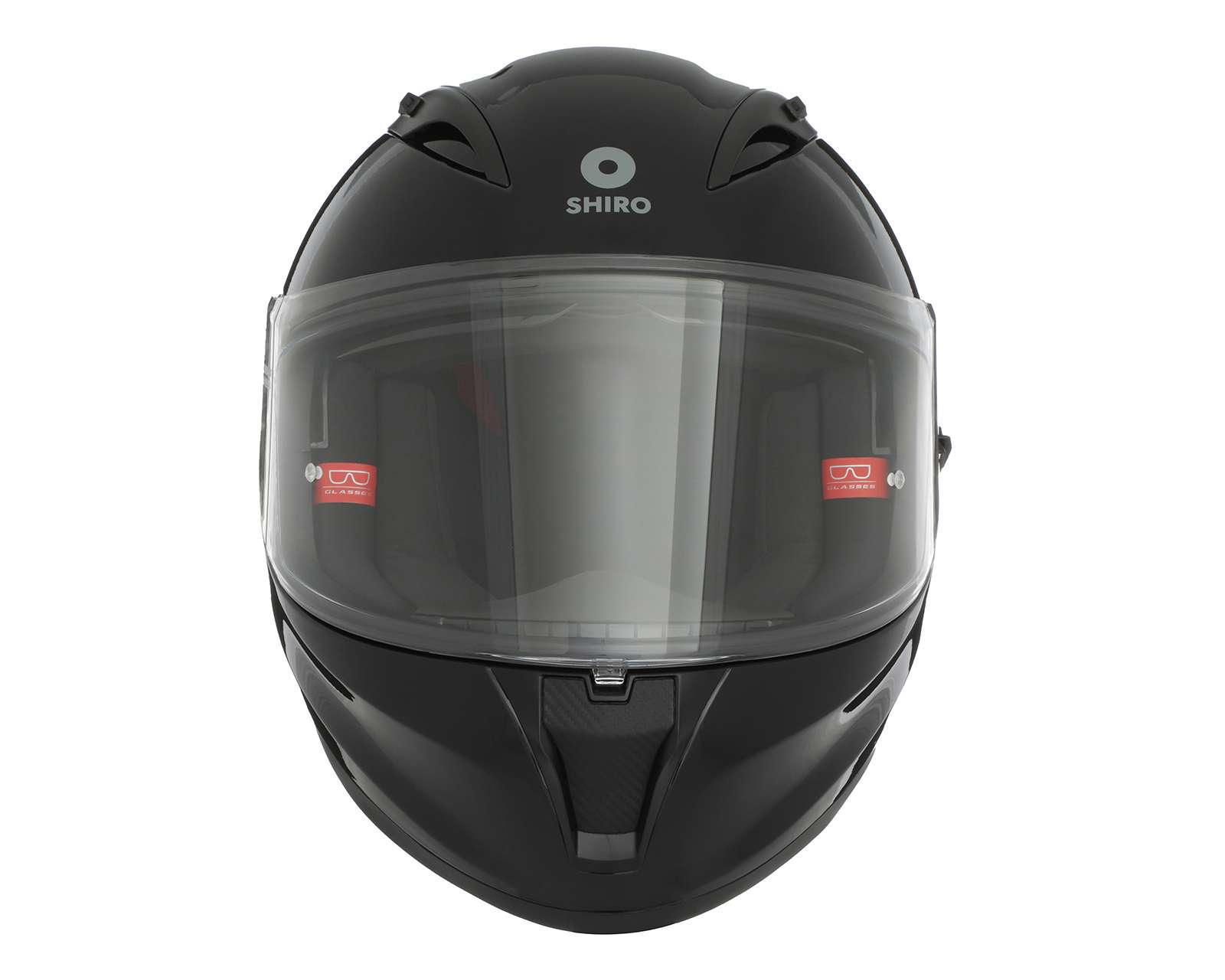 Foto 7 pulgar | Casco para Motociclista Shiro Extragrande Negro