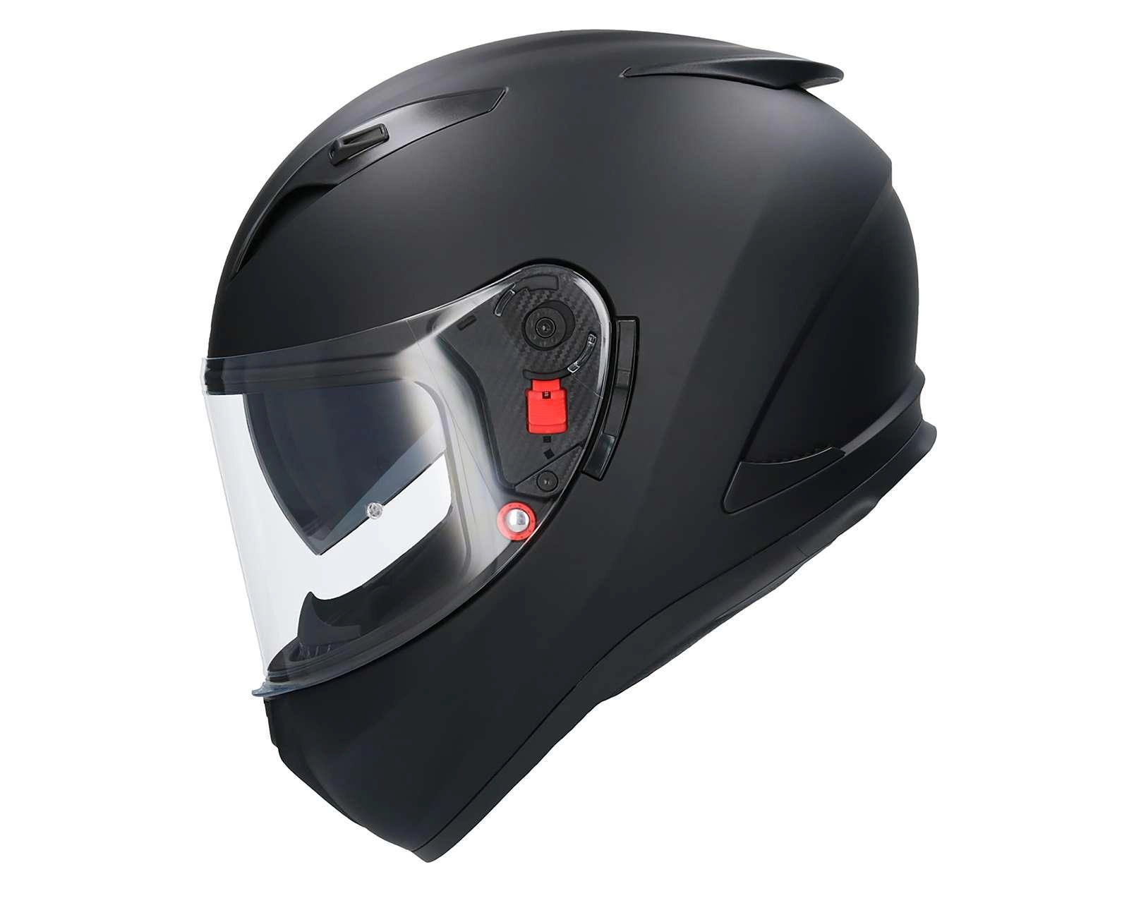 Foto 4 pulgar | Casco para Motociclista Shiro Extragrande Negro