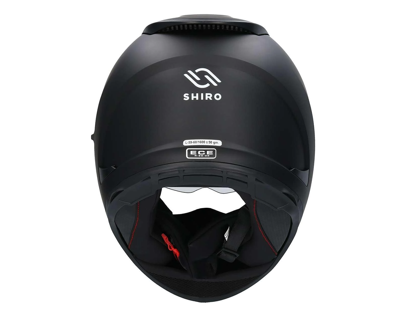 Foto 6 pulgar | Casco para Motociclista Shiro Extragrande Negro