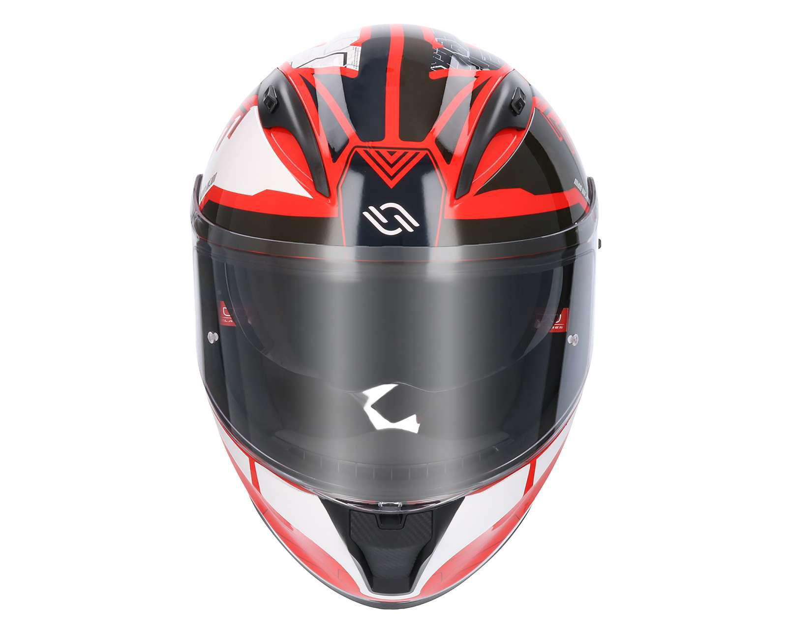 Casco para Motociclista Shiro Mediano Rojo