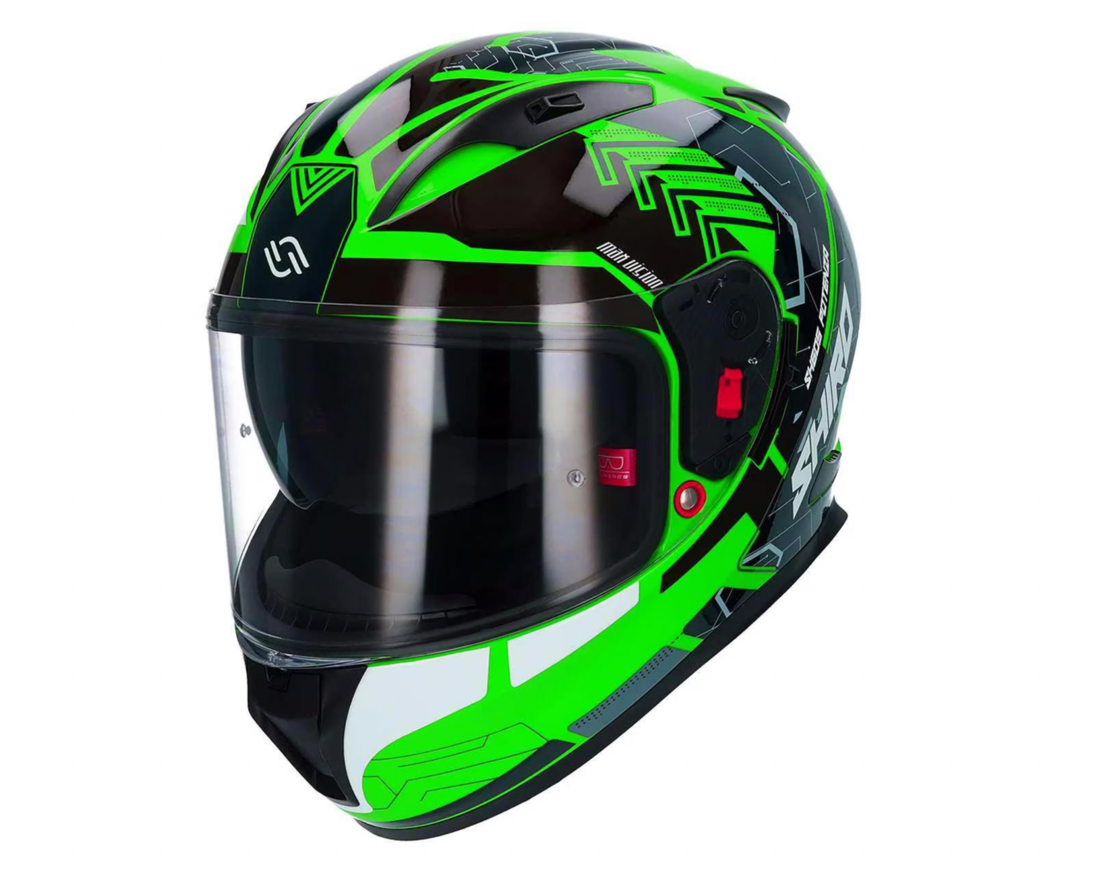 Foto 2 | Casco para Motociclista Shiro Grande Verde