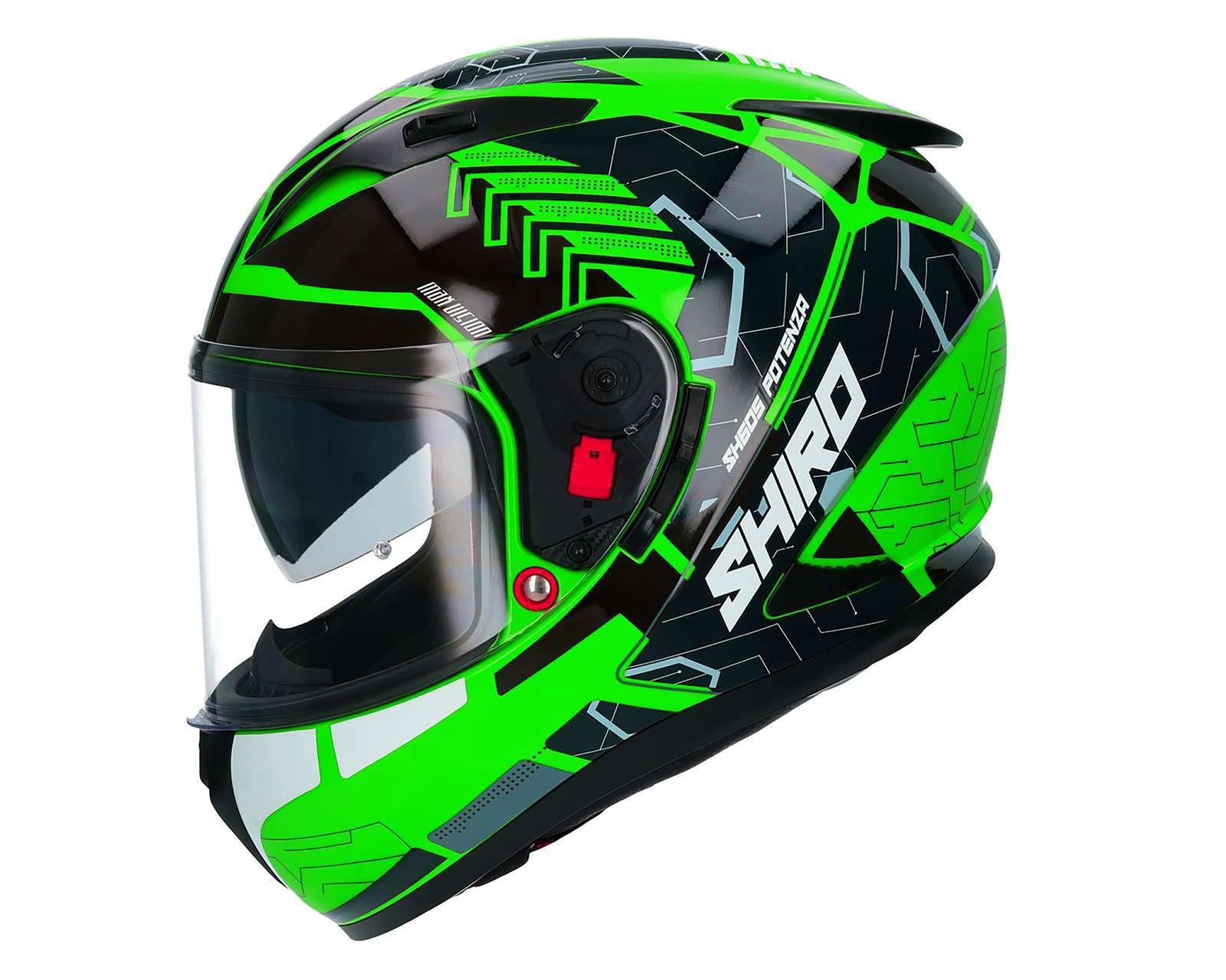 Foto 4 pulgar | Casco para Motociclista Shiro Grande Verde