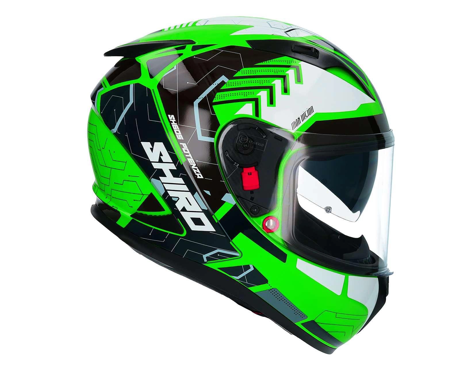 Foto 7 | Casco para Motociclista Shiro Grande Verde