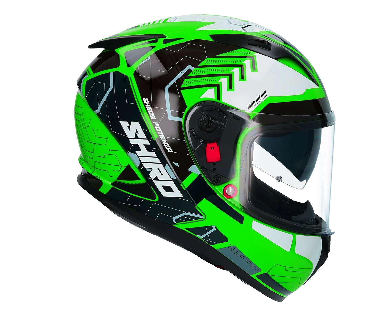 Foto 7 | Casco para Motociclista Shiro Extragrande Verde