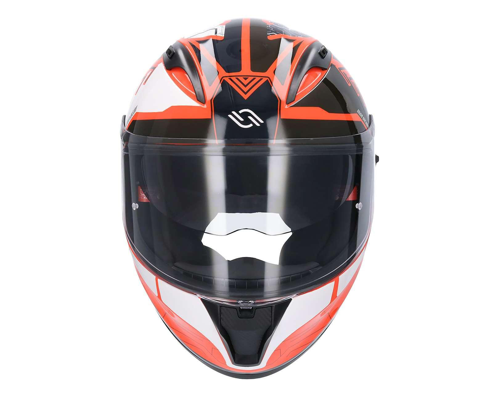 Casco para Motociclista Shiro Grande Anaranjado