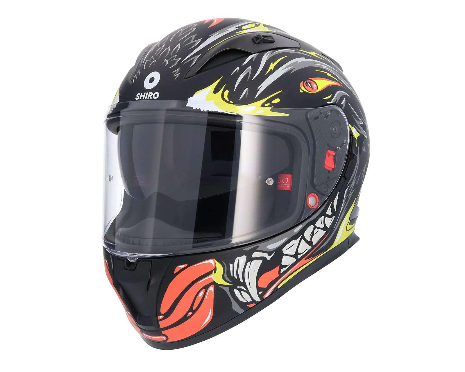 Foto 1 | Casco para Motociclista Shiro Mediano Gris