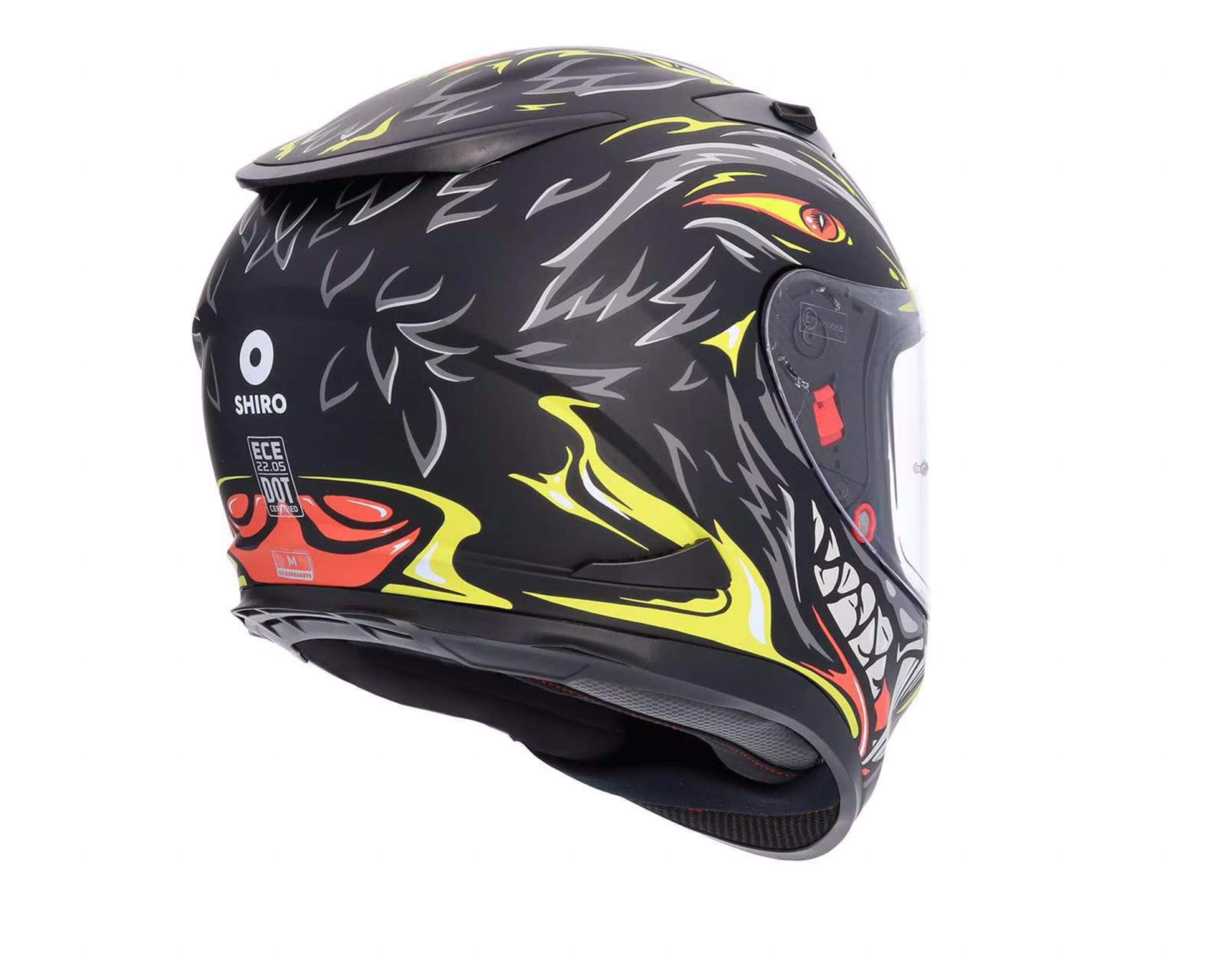 Foto 5 | Casco para Motociclista Shiro Mediano Gris