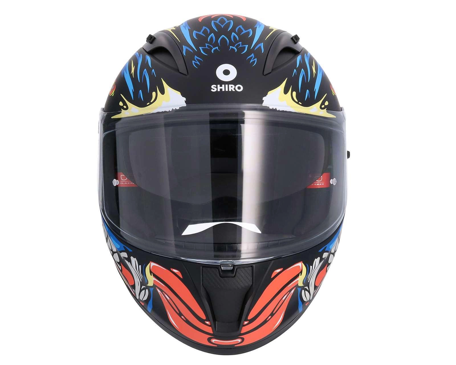 Casco para Motociclista Shiro Grande Azul