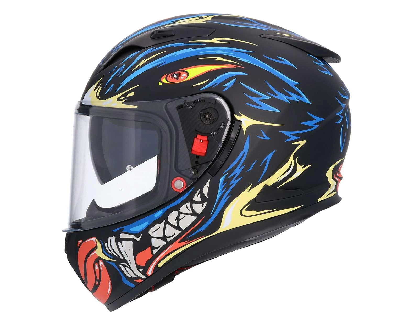 Foto 3 | Casco para Motociclista Shiro Grande Azul