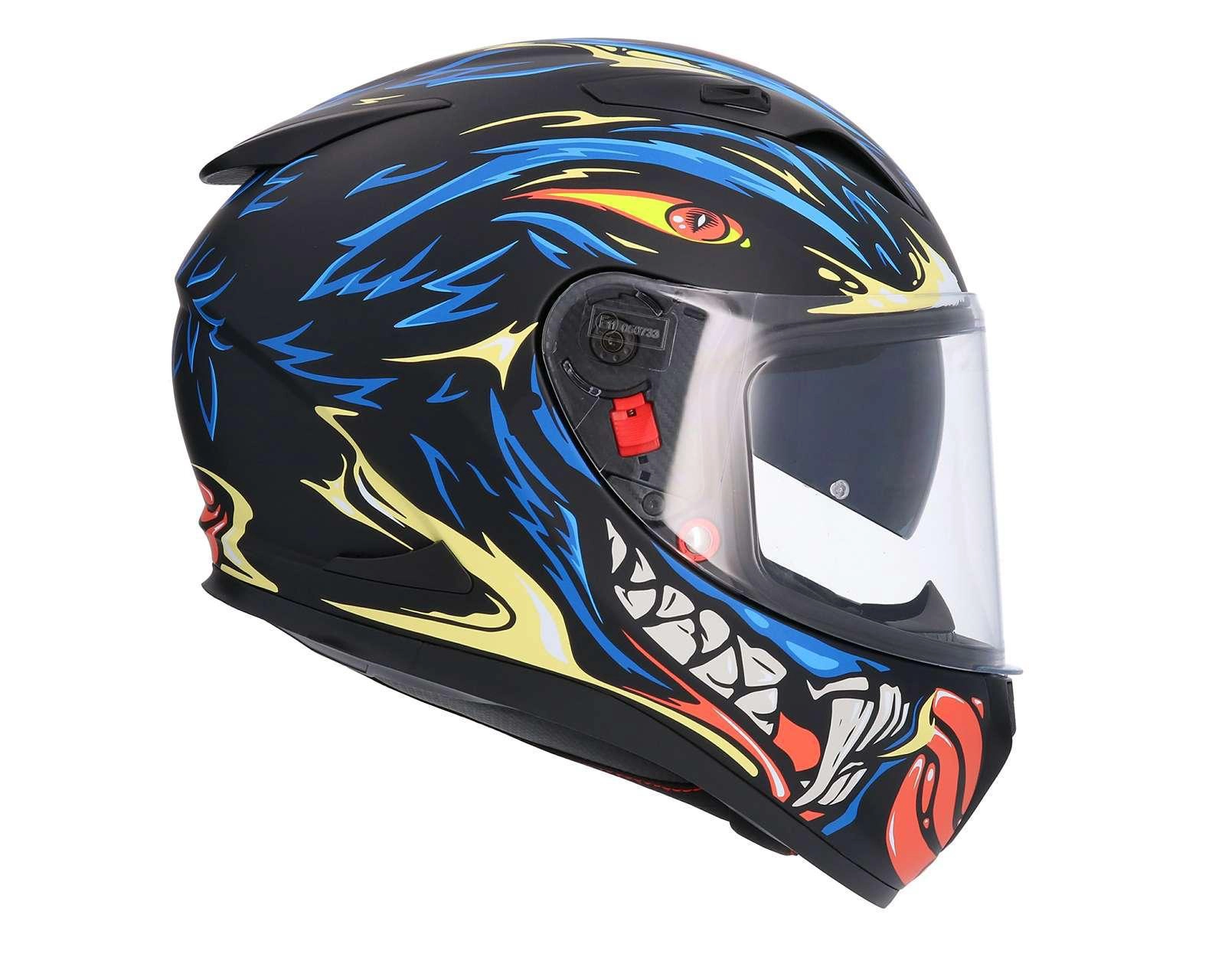 Foto 7 | Casco para Motociclista Shiro Grande Azul